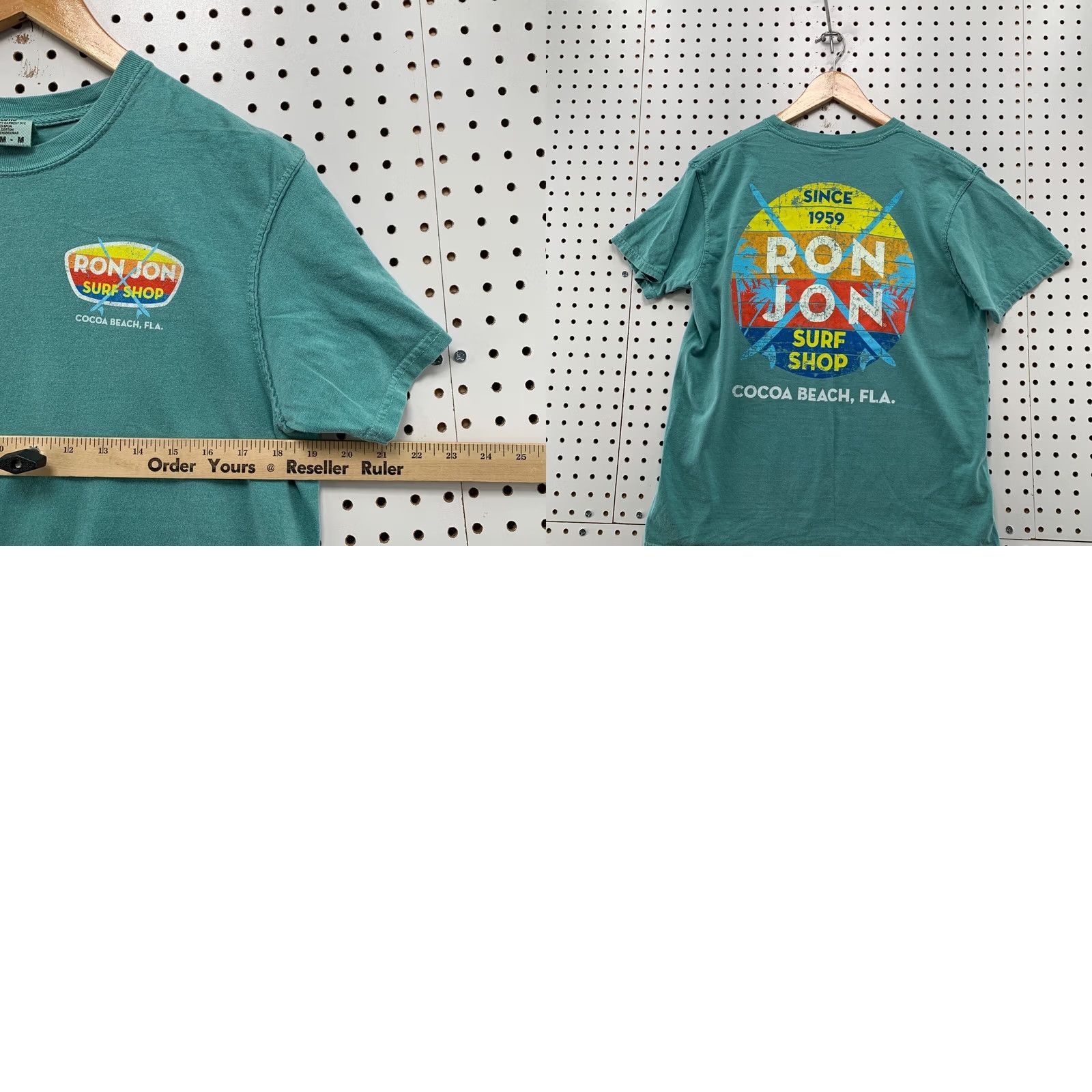 Ron Jon Surf Shop Ron Jon Surf Shop Shirt Mens Medium Blue Cocoa Beach Florida 19x25.5 Size US M / EU 48-50 / 2 - 9 Thumbnail