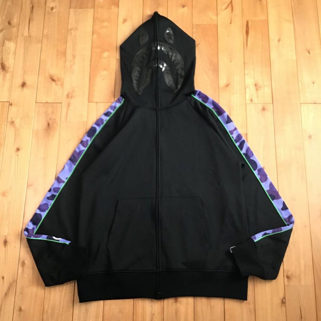 Bape BAPE CAMO Jersey Shark Full Zip Hoodie a bathing ape Size US XL / EU 56 / 4 - 2 Thumbnail