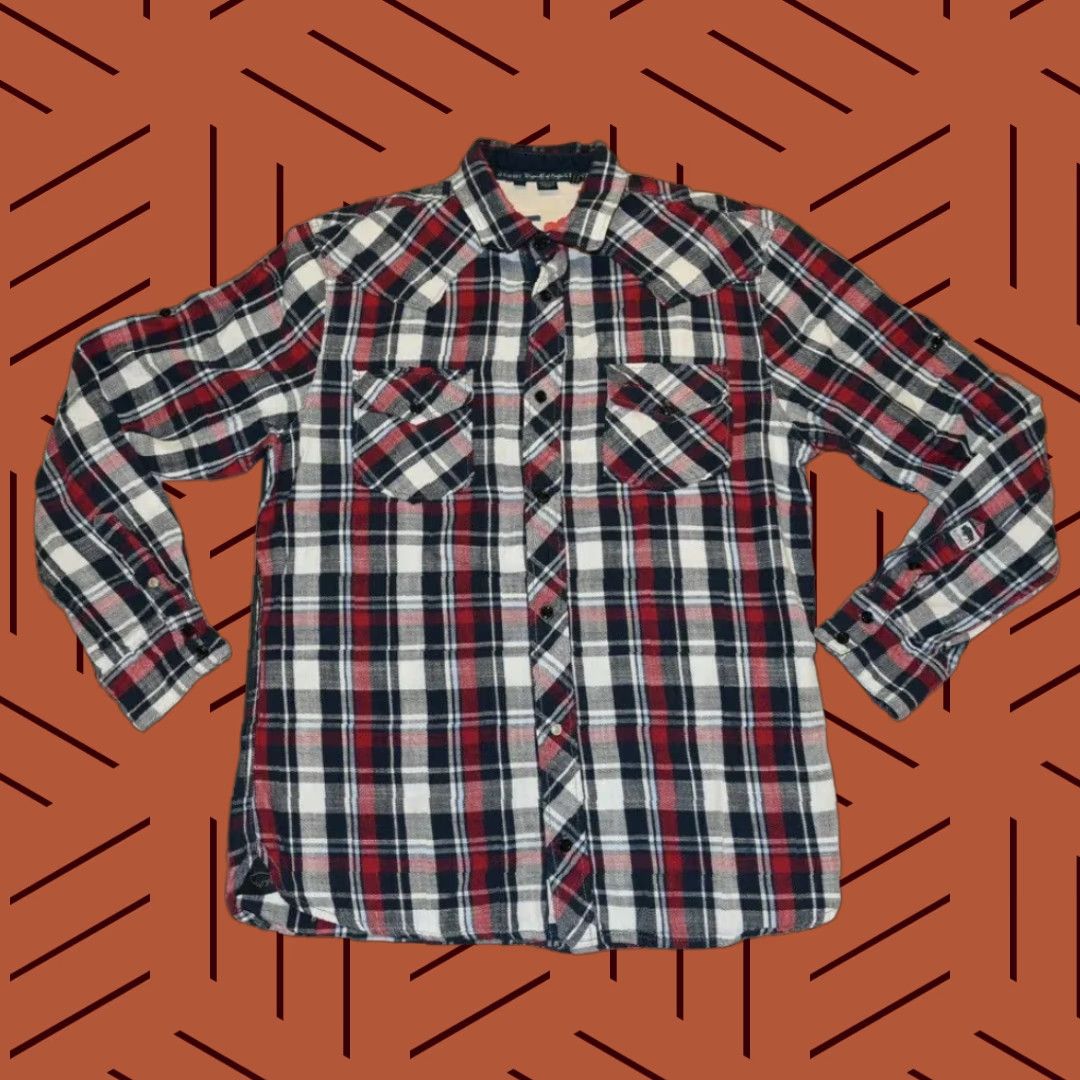 Buffalo David Bitton Buffalo David Bitton Men Shirt Flannel Red Plaid Long-Sleeve 100% Cotton XL Button-Up Western Casual Womens? Size US XL / EU 56 / 4 - 1 Thumbnail