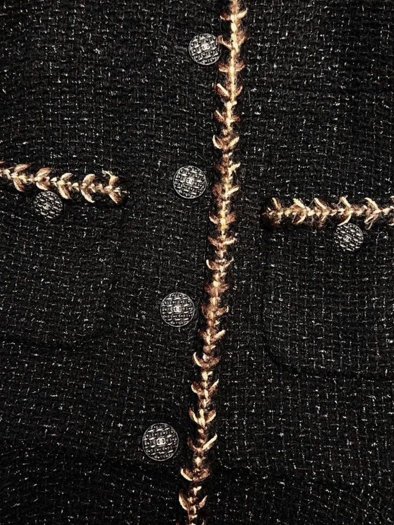 Chanel Chanel Forest Series Show Black Woven Irregular Hem Long-s Size XS / US 0-2 / IT 36-38 - 2 Thumbnail