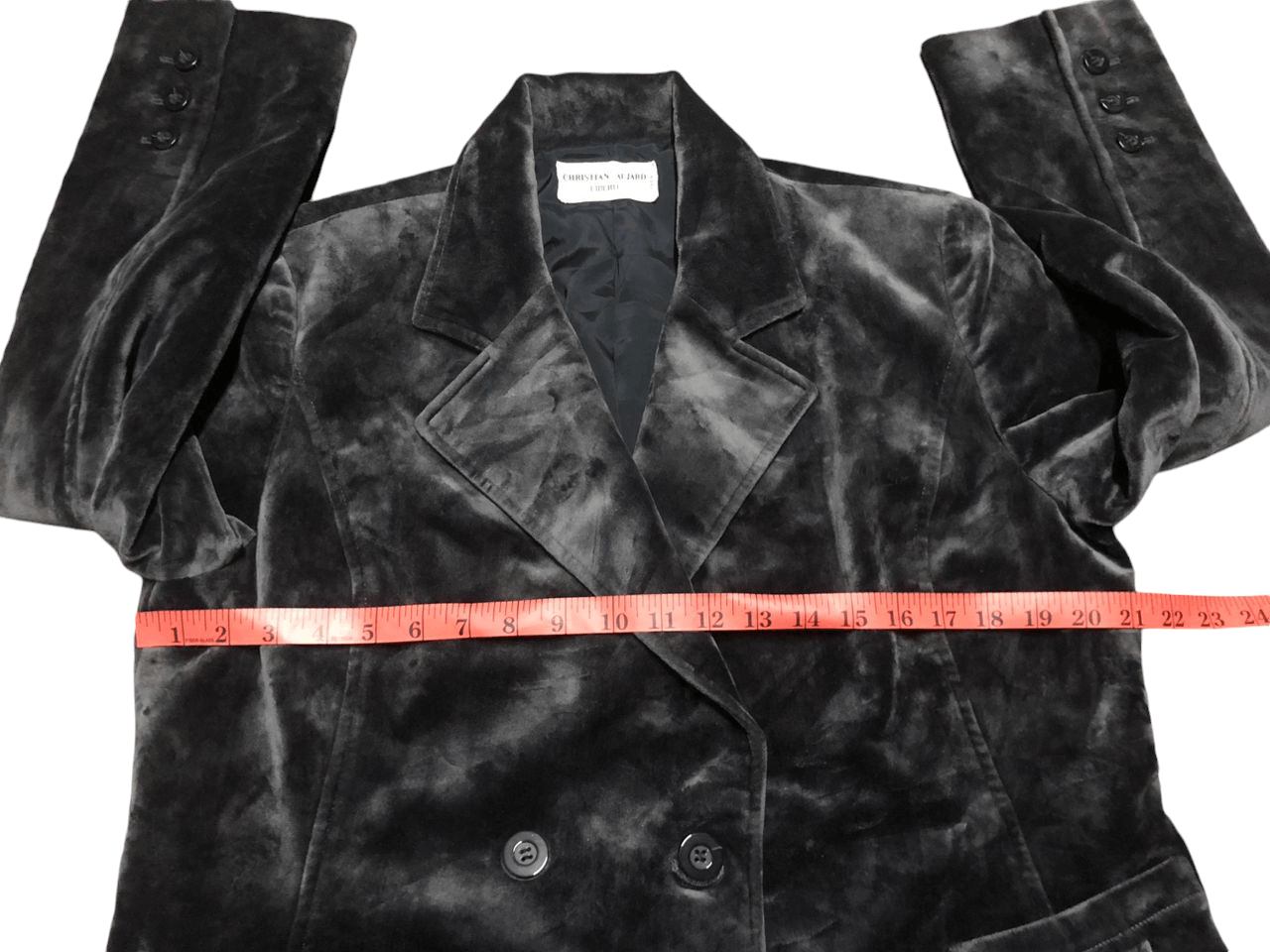 Christian Aujard Liberte Velvet Double Breasted Coat Jacket