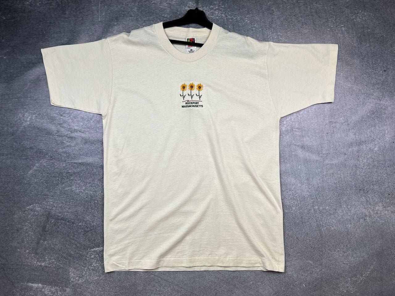 Band Tees × Vintage vintage 90s t shirt "rockport massachusetts" single stich Size US XL / EU 56 / 4 - 1 Thumbnail