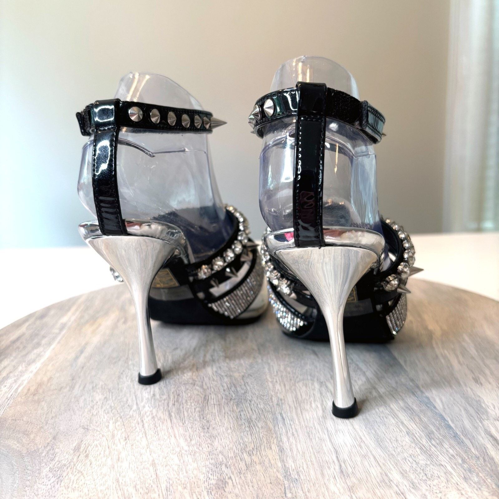 Jeffrey Campbell Jeffrey Campbell Women's Rhinestone Silver Heels US Size 7.5 Size US 7.5 / IT 37.5 - 8 Thumbnail