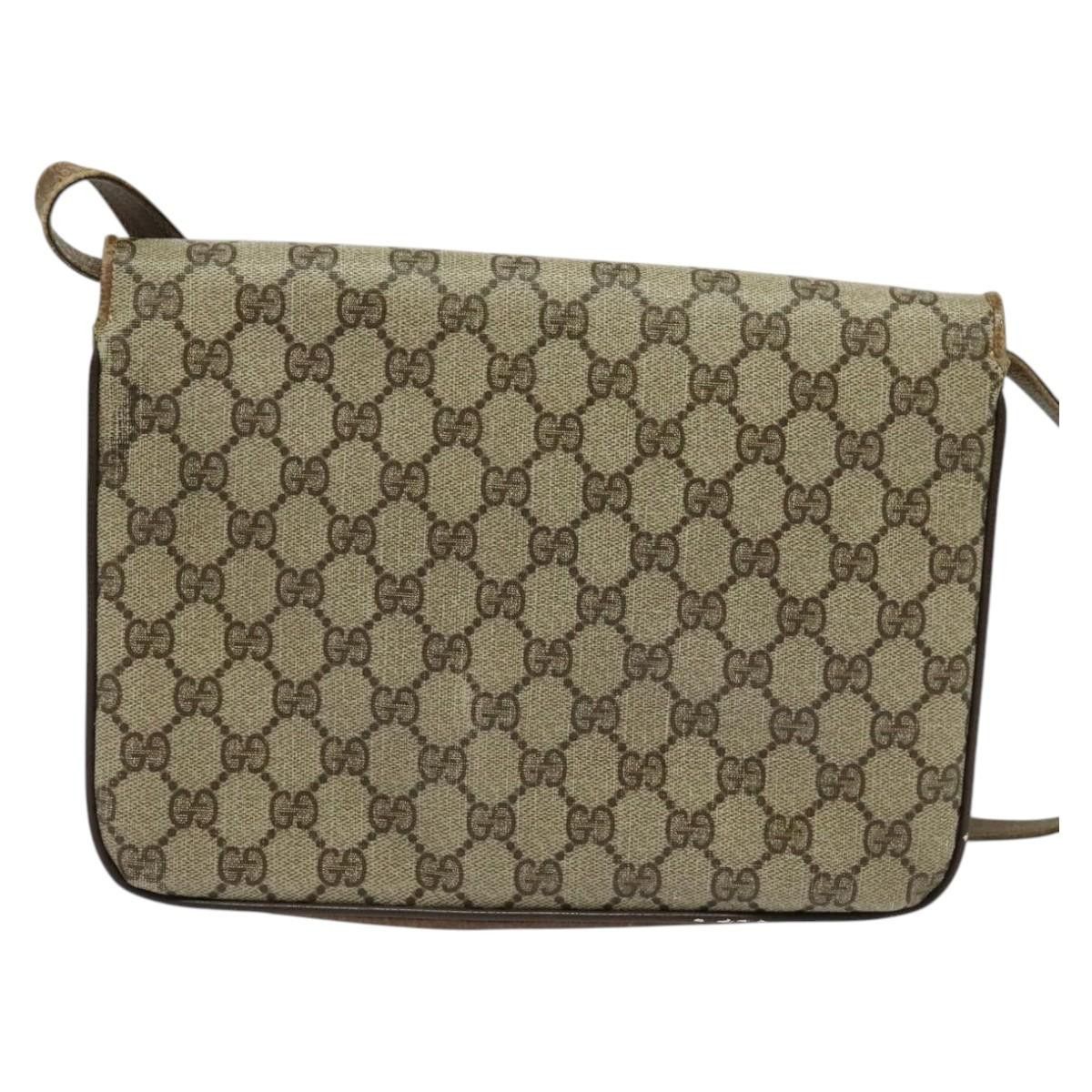 Gucci GUCCI GG Supreme Shoulder Bag Pvc Beige Gold Size ONE SIZE - 3 Thumbnail