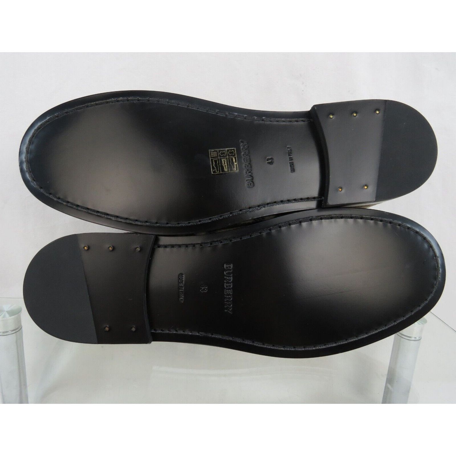 Burberry HACKNEY BEIGE CHECK WOOL PENNY LOAFERS 43 US 10 ITALY Size US 10 / EU 43 - 12 Thumbnail
