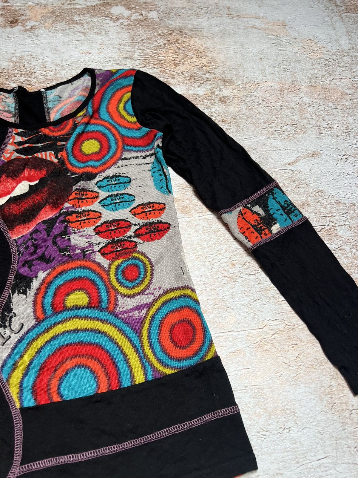 Japanese Brand × Vintage Vintage elastic lips long sleeve Size S / US 4 / IT 40 - 4 Thumbnail
