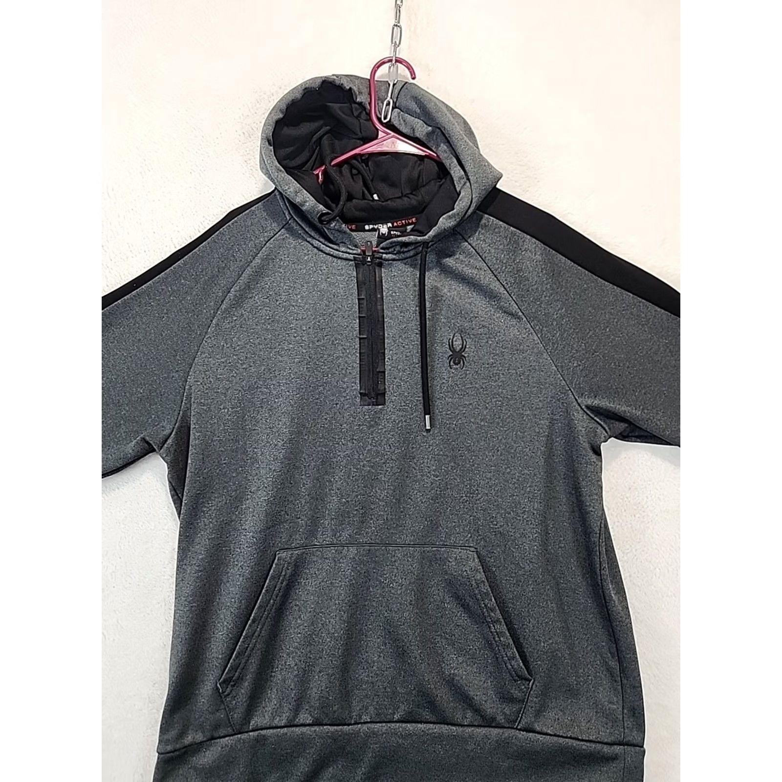 Spyder Spyder Hoodie Sweatshirt Mens Size L Gray Quarter Zip ActiveWear Outdoor Fishing Sweatshirt Hoodie Regular Fit Logo Fleece Polyester"} Size US L / EU 52-54 / 3 - 2 Thumbnail
