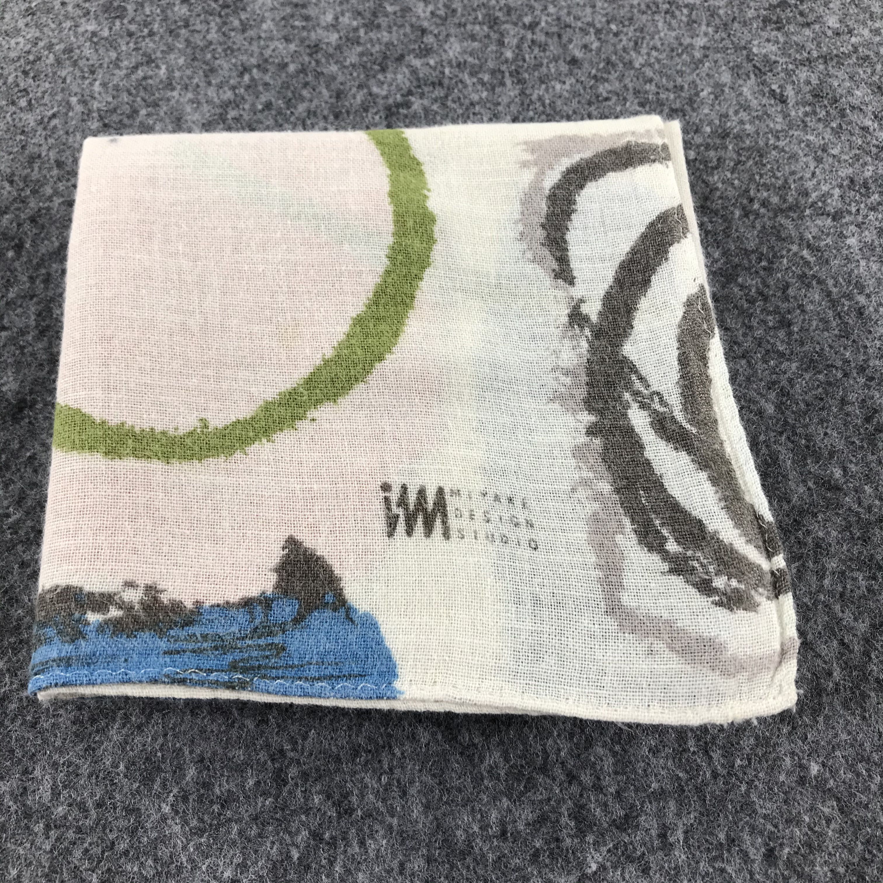 Issey Miyake Issey Miyake Abstract Handkerchief Neckerchief Bandana H296 Size ONE SIZE - 6 Thumbnail