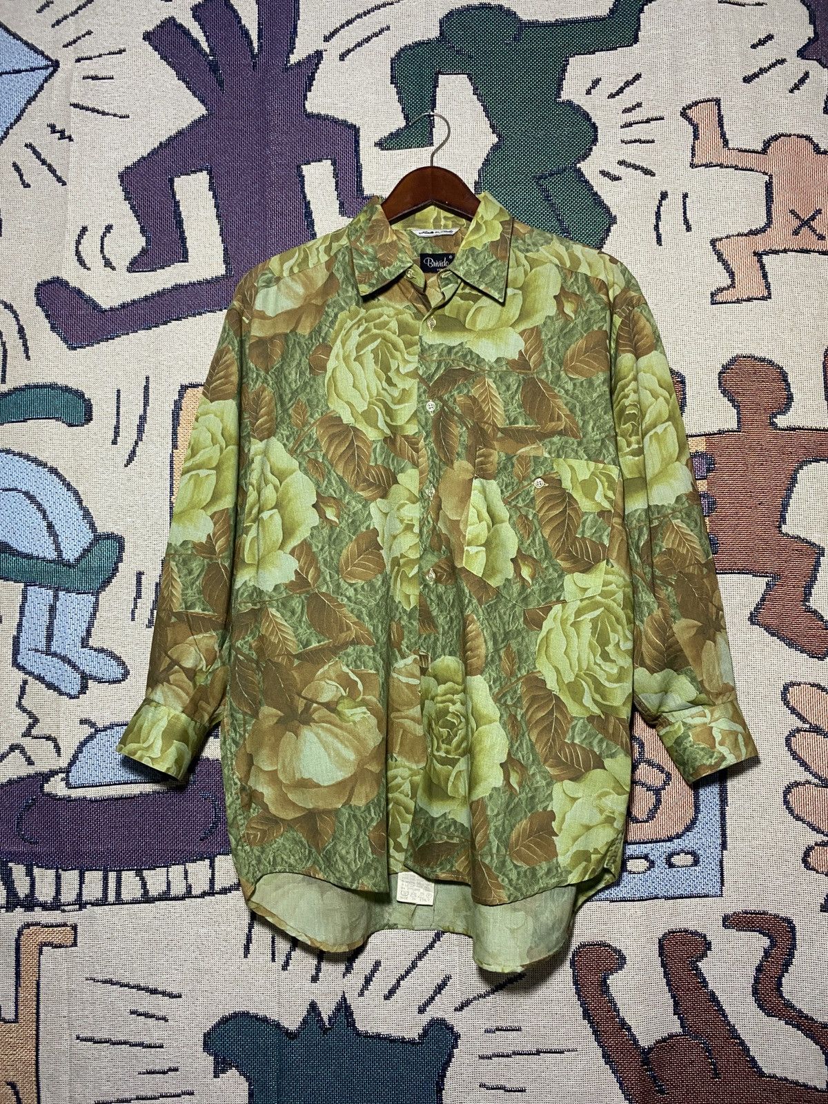 Other Vintage Luxury 80's Milano Rare Flowers Size US L / EU 52-54 / 3 - 1 Thumbnail