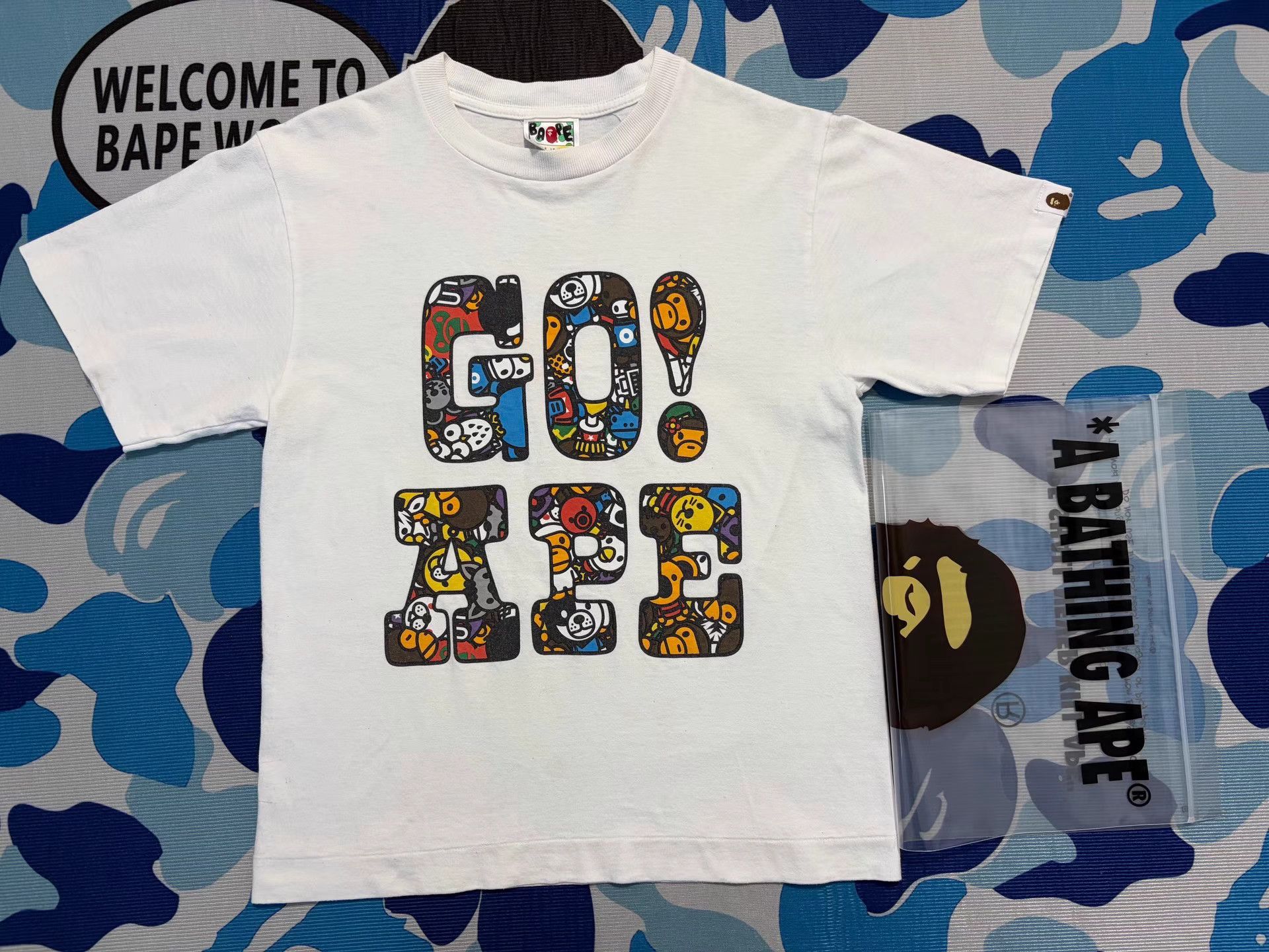 Bape Bape GO!APE Collaboration Short Sleeve Tee Size US S / EU 44-46 / 1 - 1 Thumbnail