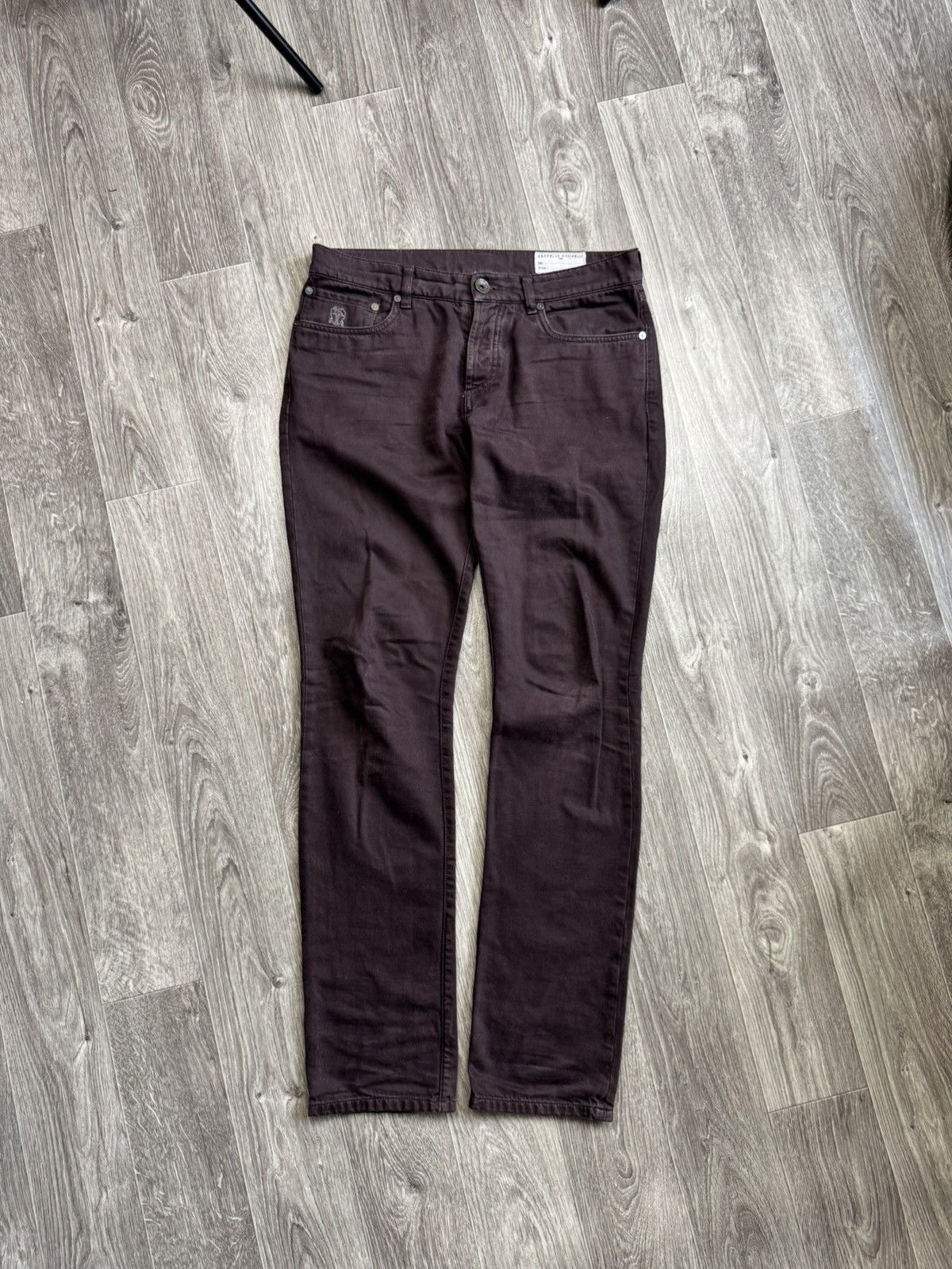 Brunello Cucinelli Men’s Brown Jeans 48 Size Good Condition