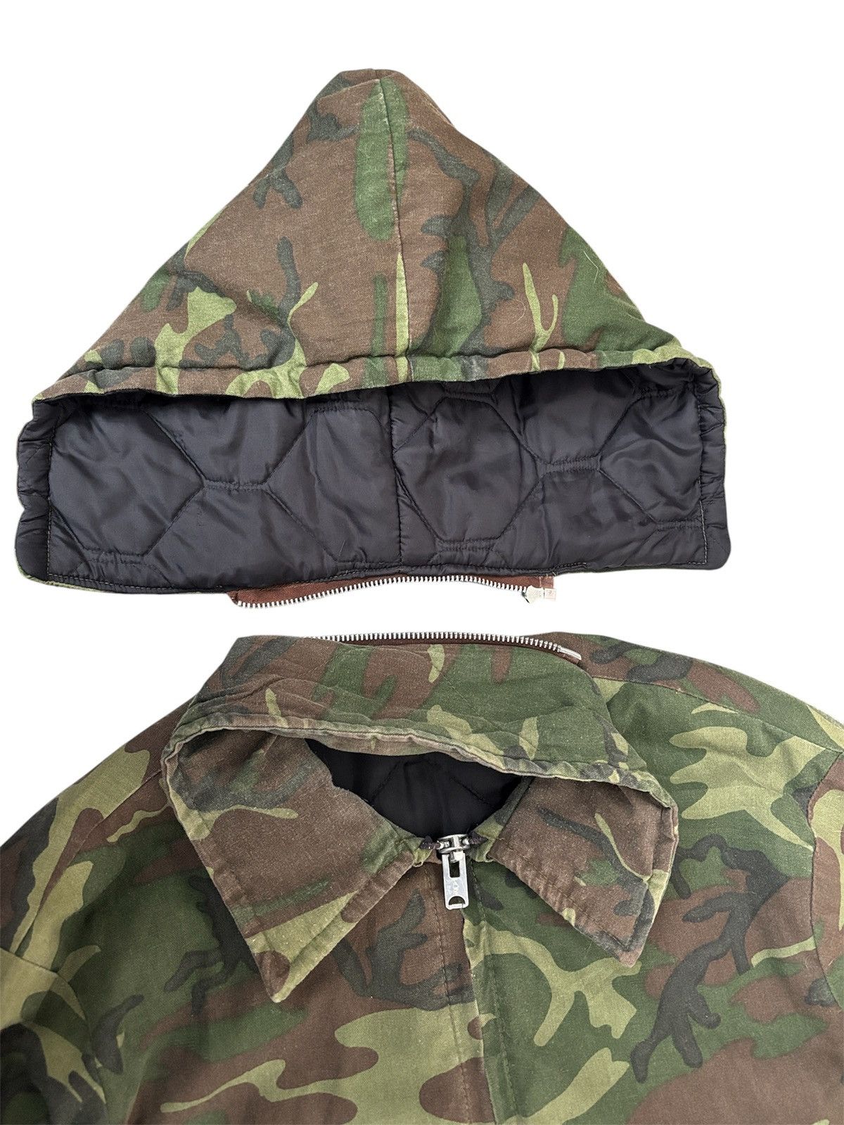 Vintage Vintage 60s Camo Jacket Size US XL / EU 56 / 4 - 4 Thumbnail