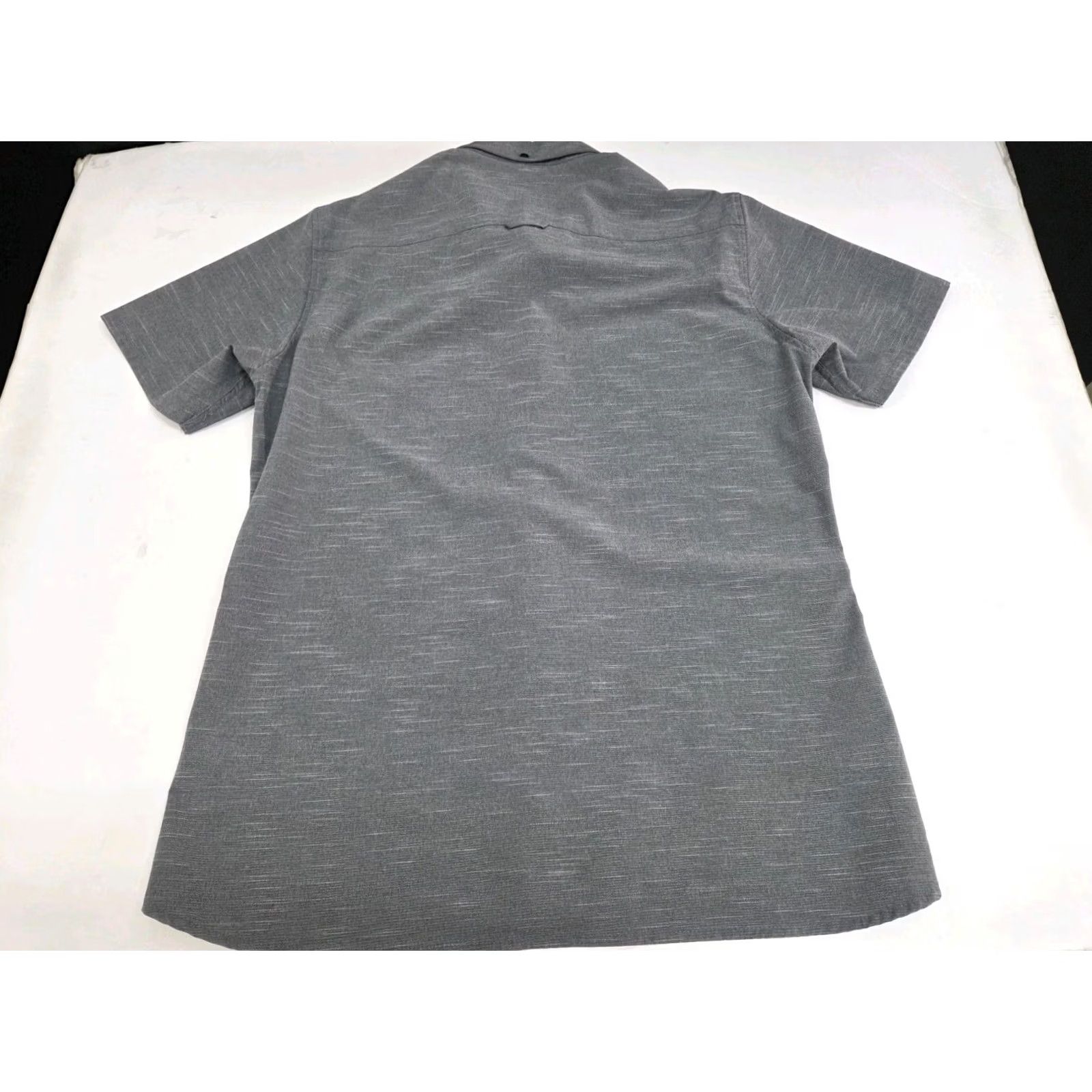 Hurley Hurley Mens Short Sleeve Button-Up Tailored Fit Shirt Grey Size M Size US M / EU 48-50 / 2 - 4 Thumbnail
