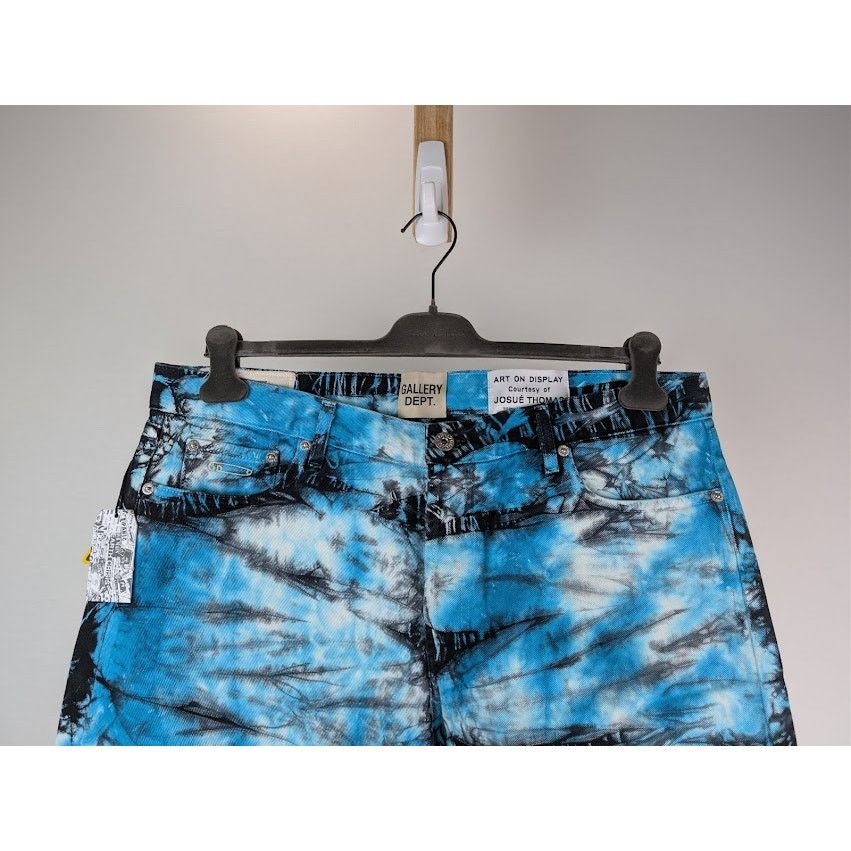 Gallery Dept. o1rshd1 Marley Tie Dye Denim Jeans in Blue / Black / White Size US 36 / EU 52 - 3 Thumbnail