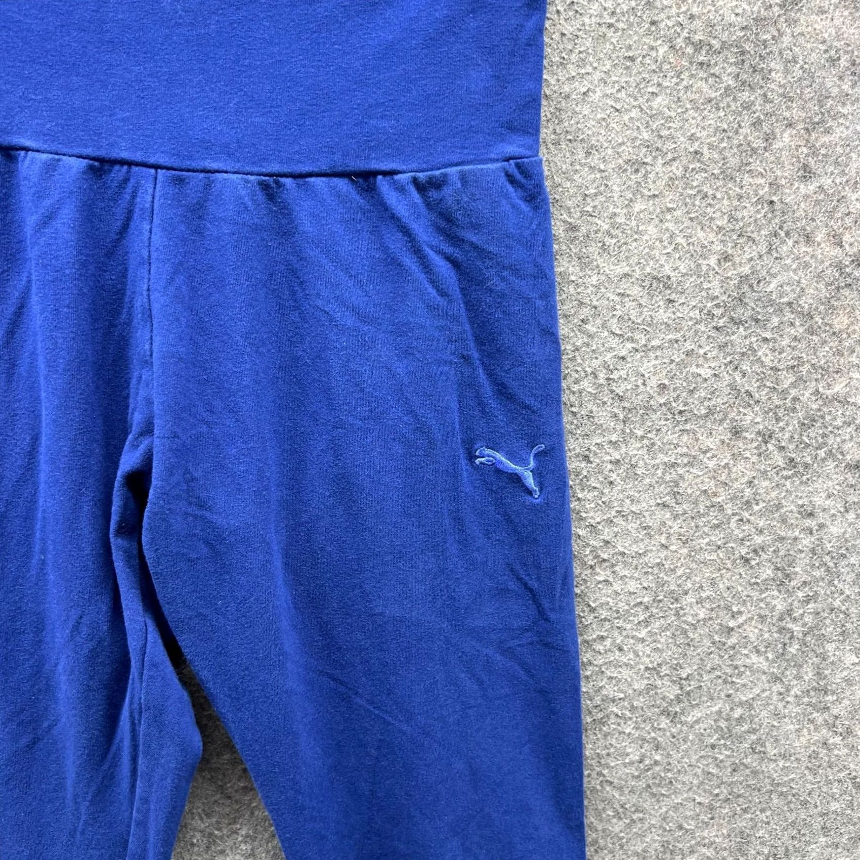 Puma PUMA Leggings Womens Medium Blue Fleece Skinny Athletic Pockets Size M Stretch Slim Tight Casual Comfort Size 32" / US 10 / IT 46 - 6 Thumbnail