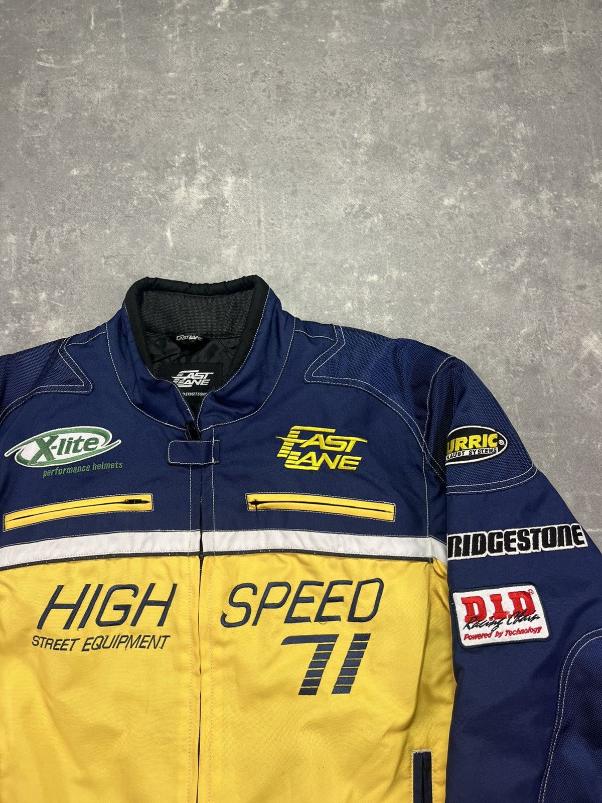 NASCAR Vintage High Speed #71 Fast Lane Nascar Racing Moto Jacket Size US XXL / EU 58 / 5 - 4 Thumbnail