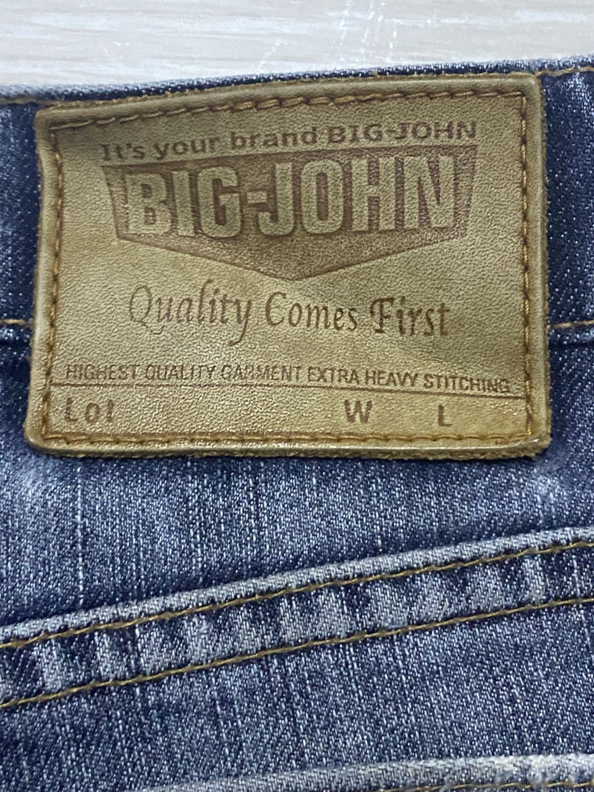 Big John Vintage Big John Japan Grunge Distressed Repair Jeans Size US 30 / EU 46 - 15 Thumbnail