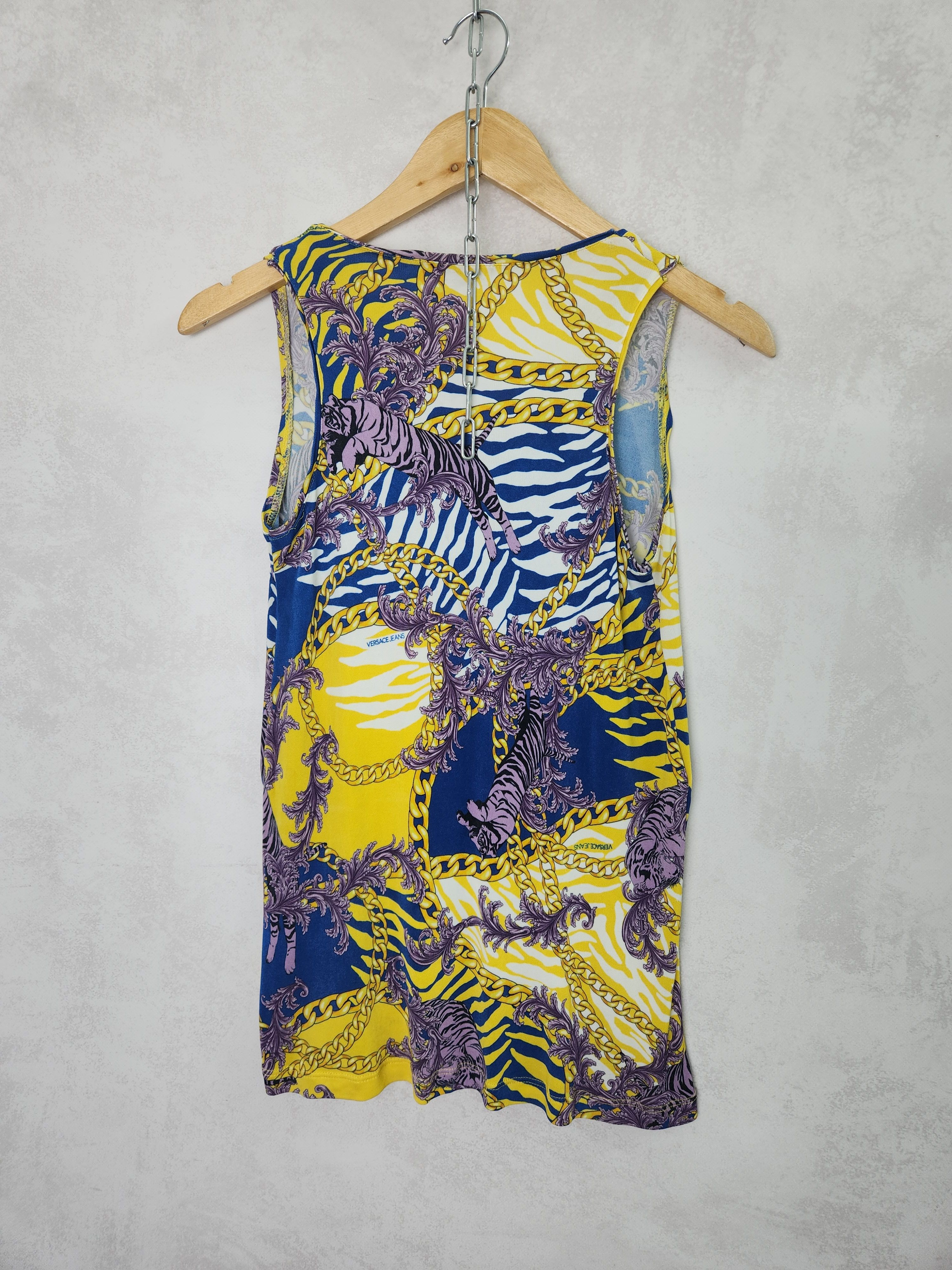 Versace Versace Jeans multicolor floral tank top Size S / US 4 / IT 40 - 7 Thumbnail