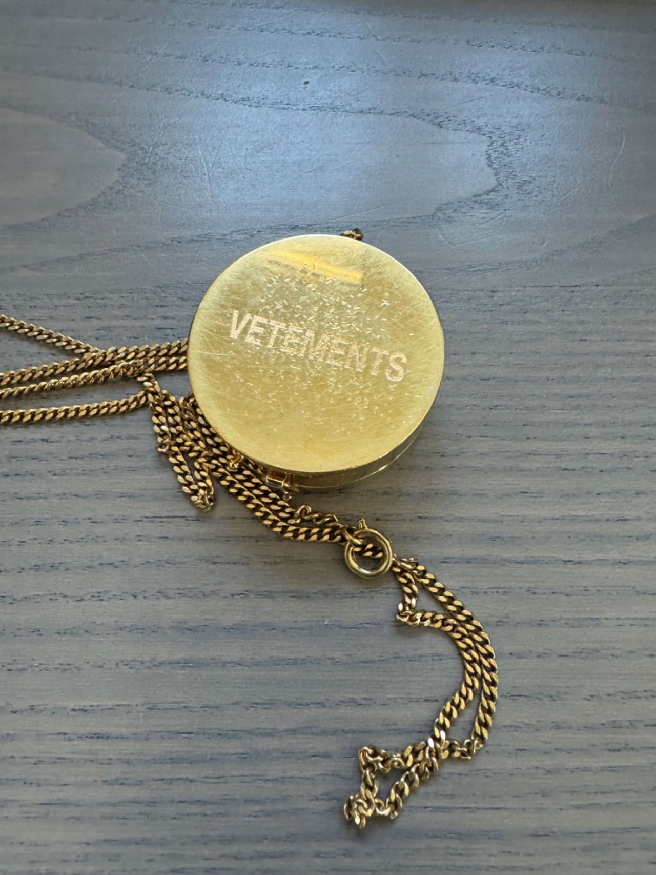 Vetements Vetements Gold-Tone Brass Grinder Size ONE SIZE - 2 Thumbnail