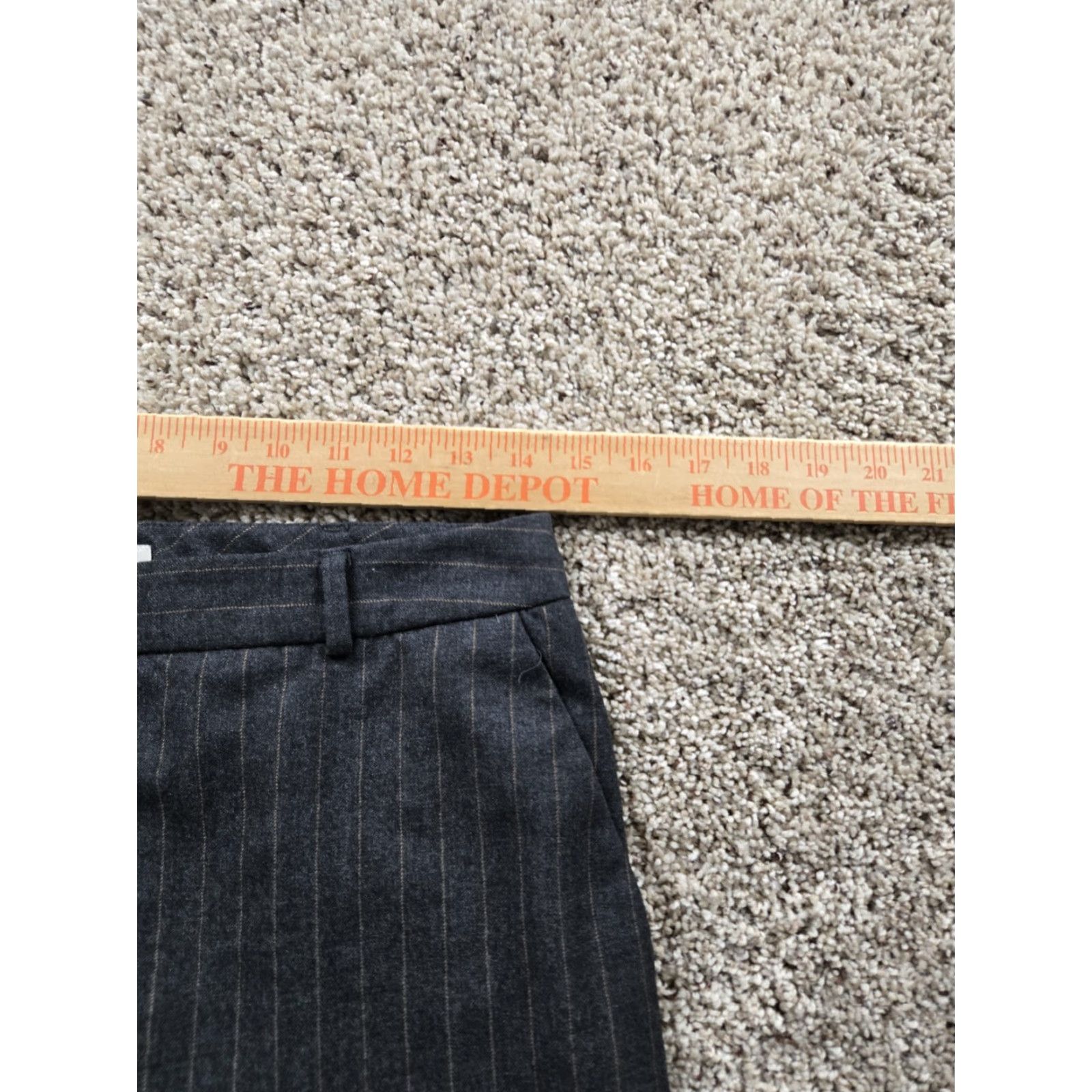 Brooks Brothers Brooks Brothers Dress Pants Womens 8 Gray Striped Wool Straight Leg Lined Size 30" / US 8 / IT 44 - 5 Thumbnail