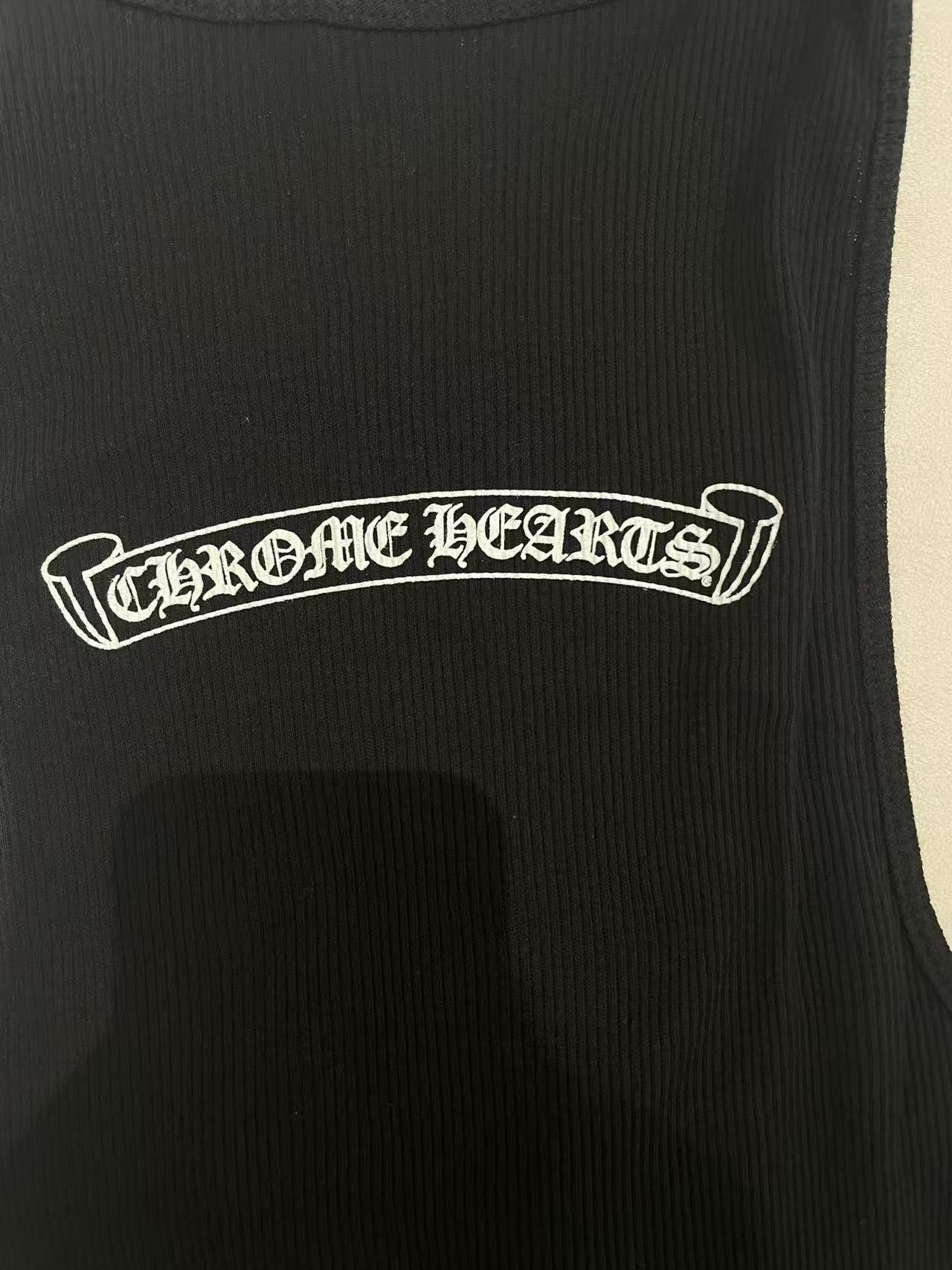 Chrome Hearts Chrome Hearts Neck Logo Black Tank Top Size M / US 6-8 / IT 42-44 - 5 Thumbnail