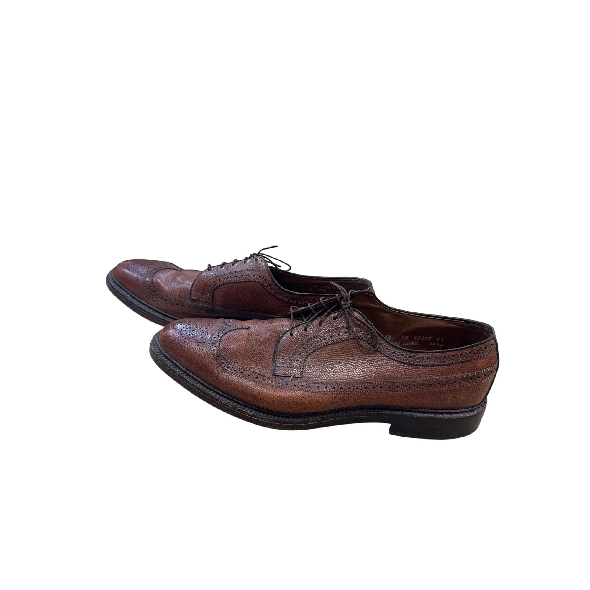 Allen Edmonds Allen Edmonds MacNeil Mens Brown Leather Oxford Dress Shoes Size US 14 / EU 47 - 3 Thumbnail
