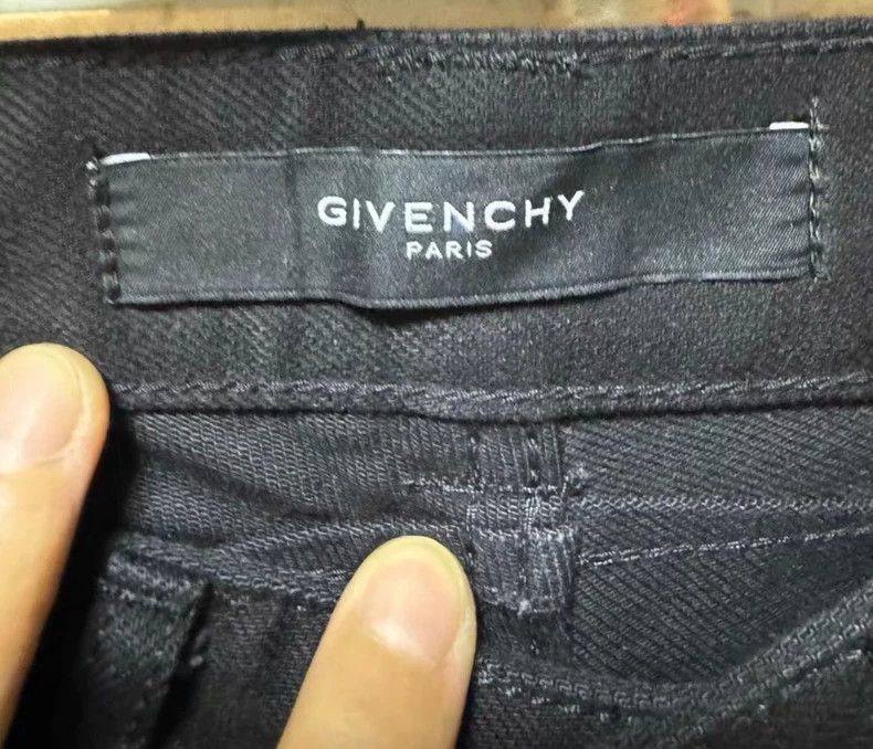 Givenchy Givenchy Size MPatch Leather Denim Pants 2506-Nextarrow Size US 29 - 2 Thumbnail