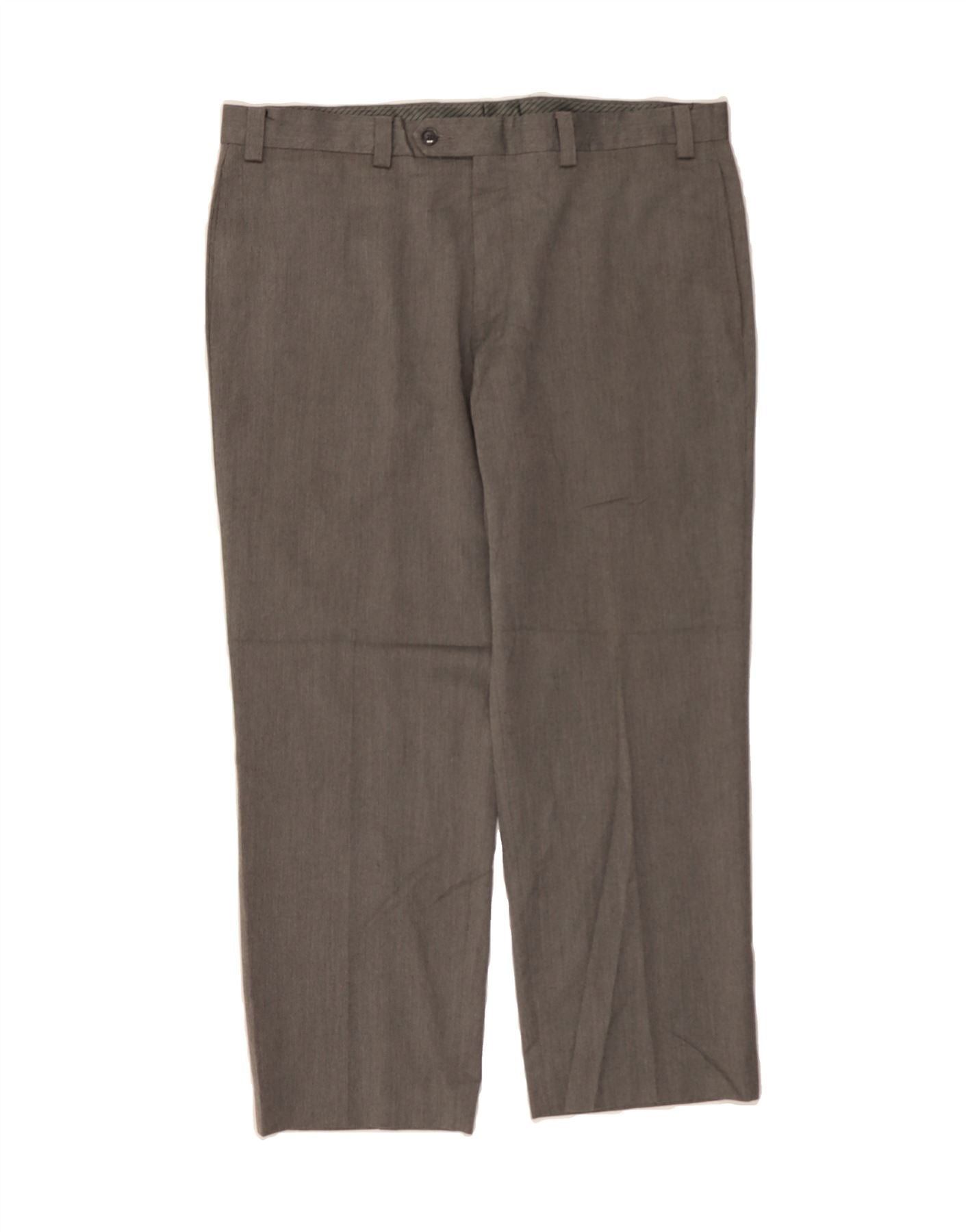 Ralph Lauren Mens Slim Suit Trousers W36 L29 Grey Polyester Size US 36 / EU 52 - 1 Thumbnail