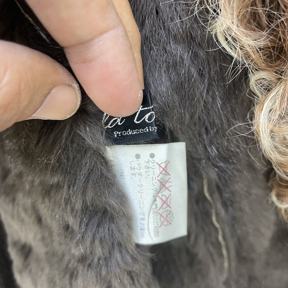 14th Addiction 🔥Vintage Faux fur Suede Leather Hooded Jacket Size M / US 6-8 / IT 42-44 - 12 Thumbnail