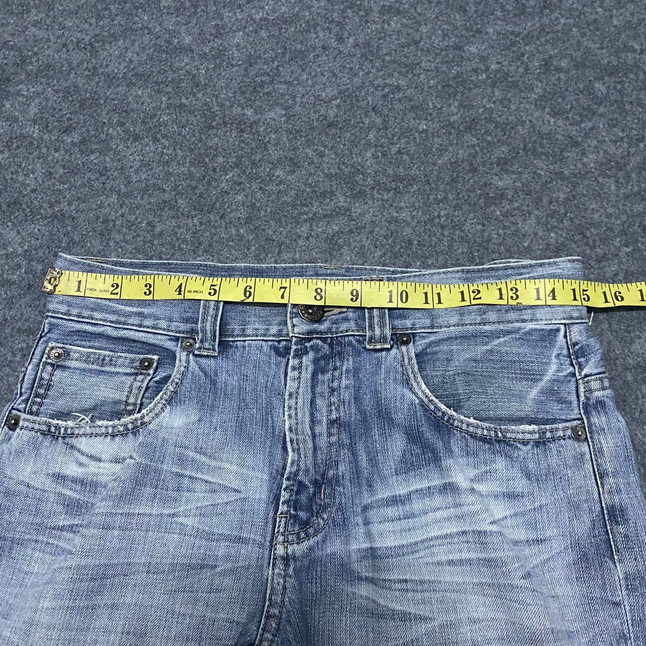 If Six Was Nine Origin Jeans Patchwork Japanese Brand Flare Denim Size US 30 / EU 46 - 3 Thumbnail