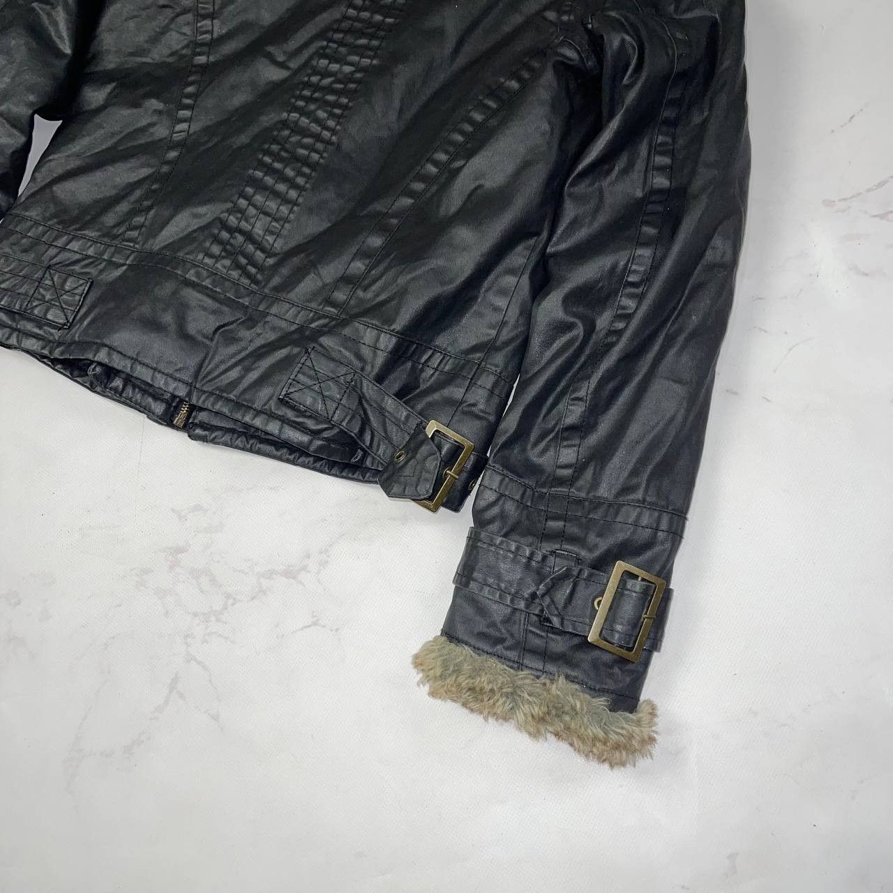 Japanese Brand Vintage Crazy Y2K Leather fur Jakets streetwear size Size M / US 6-8 / IT 42-44 - 15 Thumbnail