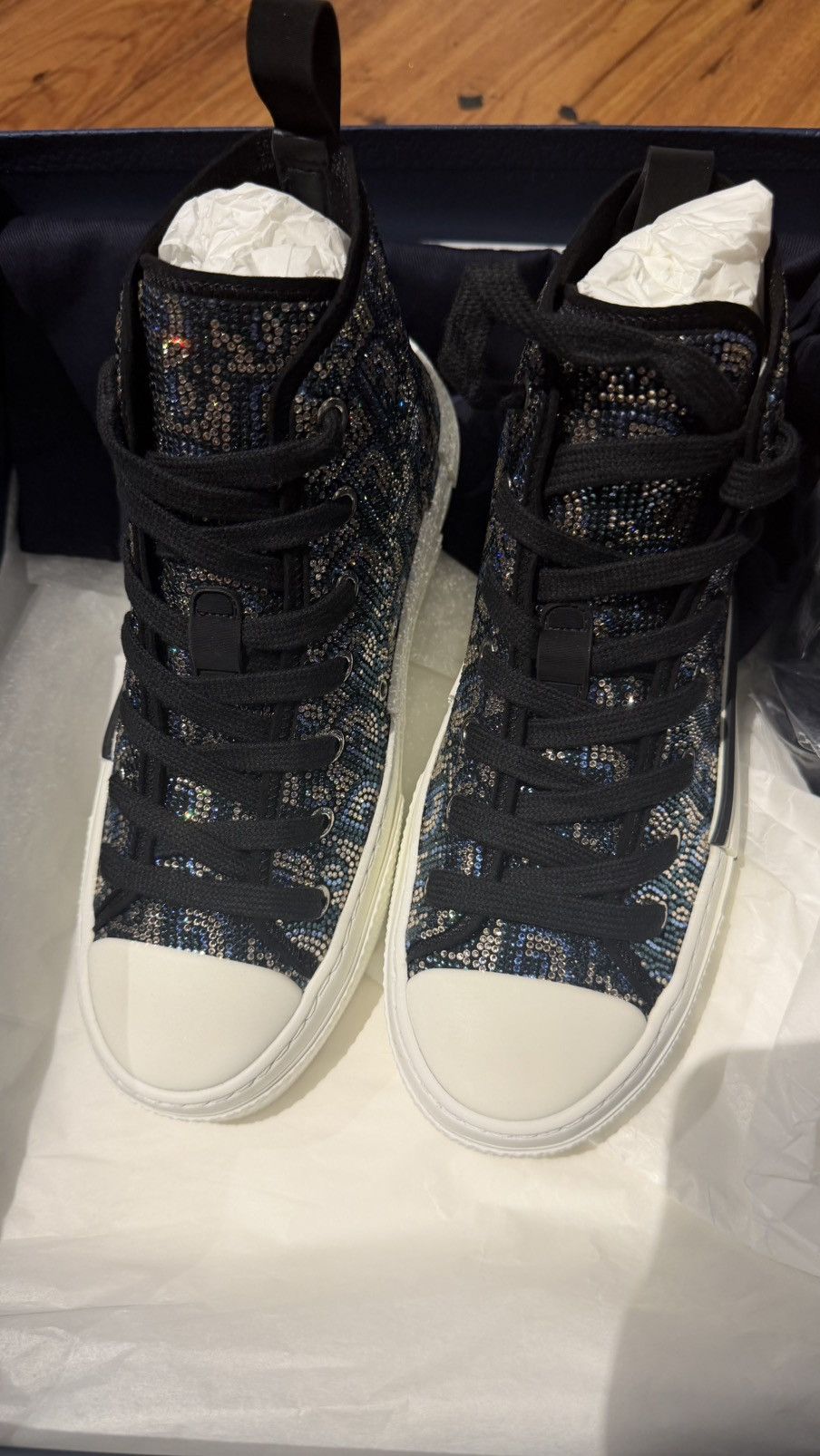 Dior Dior B23 High 'Dior Oblique Strass Size US 6.5 / IT 36.5 - 4 Thumbnail