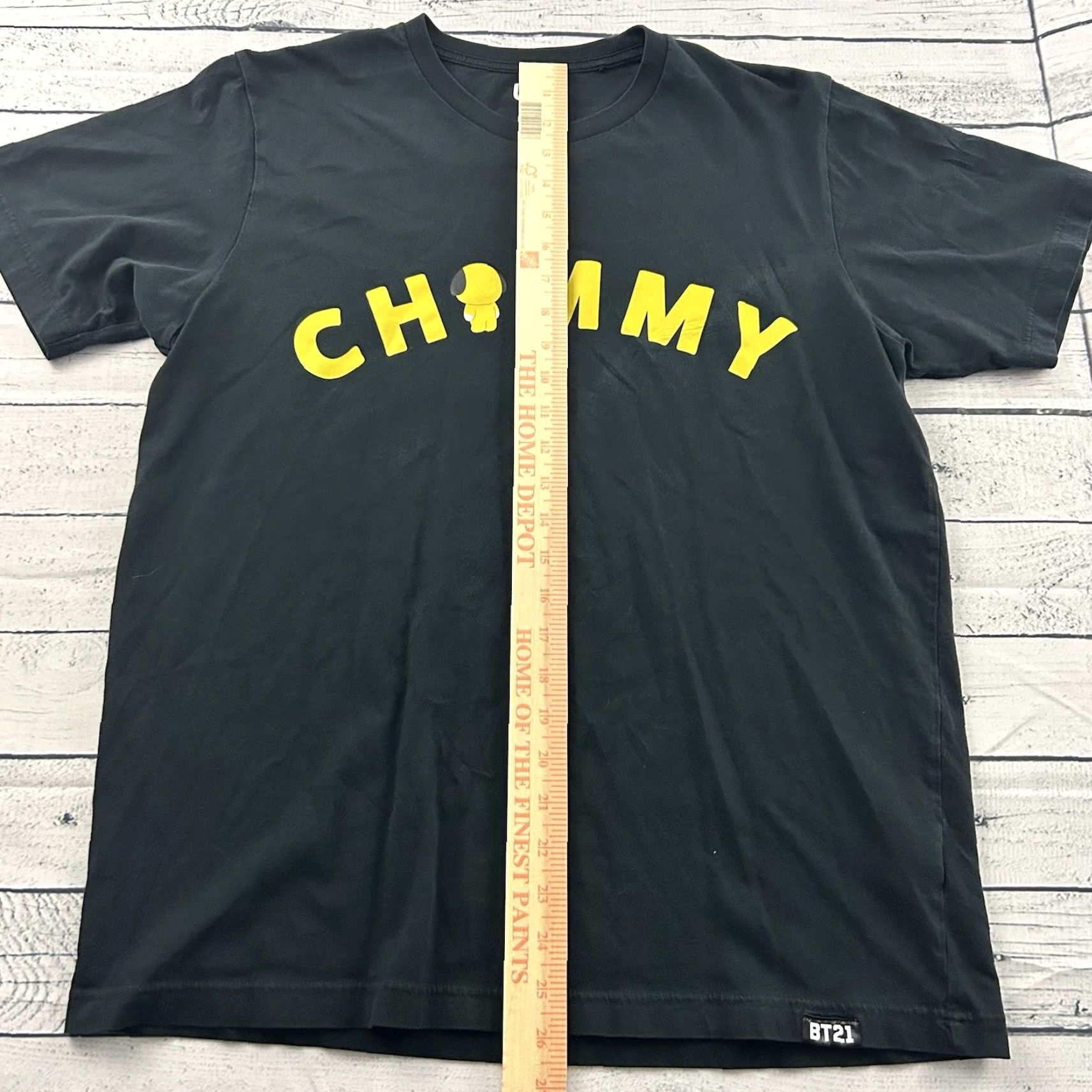 Uniqlo Uniqlo BTS BT21 Chimmy Short Sleeve T Shirt Men's L Black K Pop Shirt Size US L / EU 52-54 / 3 - 4 Thumbnail