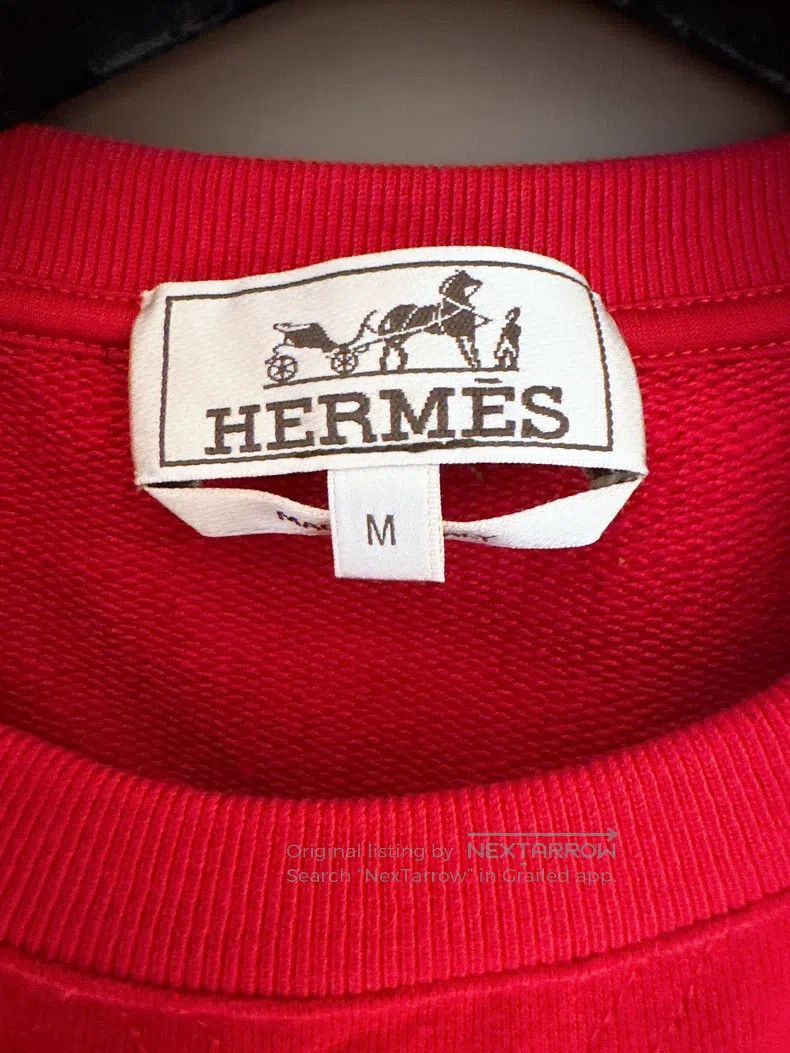 Hermes Hermes Leather Decorated Stirrup Buckle Men's Sweatshirt Size US M / EU 48-50 / 2 - 7 Thumbnail