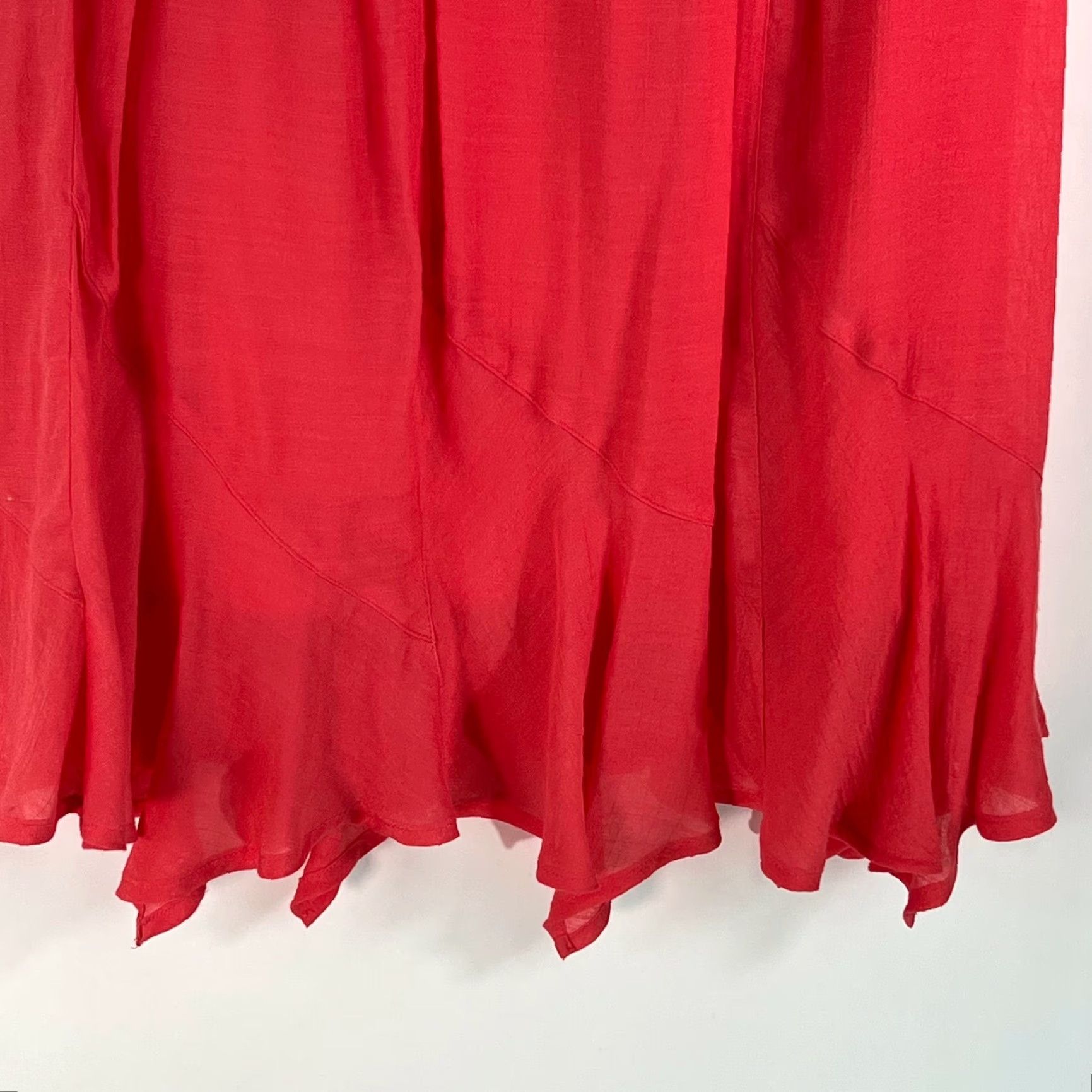 Vintage N Touch Pink Pleated Front Elastic Waist Pull On Flared Skirt Womens PM Size Petite Knee Length Casual Skirt Size 32" / US 10 / IT 46 - 5 Thumbnail