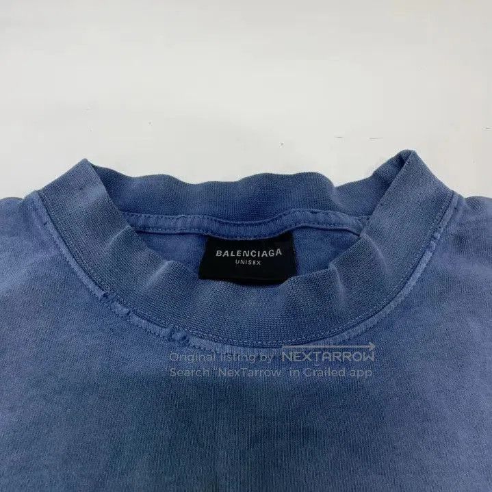 Balenciaga Balenciaga SS24 Distressed Graphic Short Sleeve T. Size US M / EU 48-50 / 2 - 3 Thumbnail