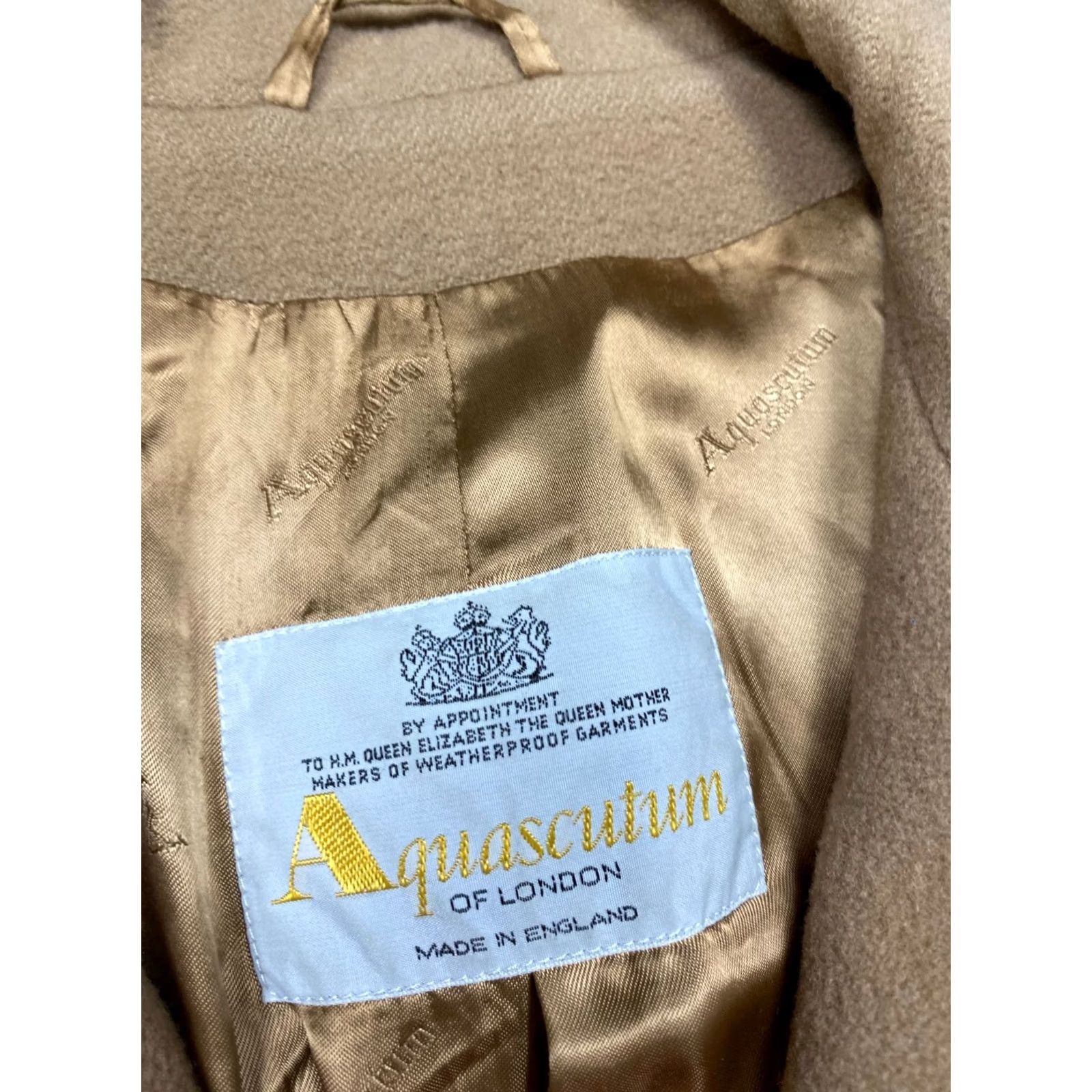 Aquascutum VINTAGE Aquascutum Womens Coat Wool Beige Long Overcoat Mens Womens Girls Size L / US 10 / IT 46 - 6 Thumbnail