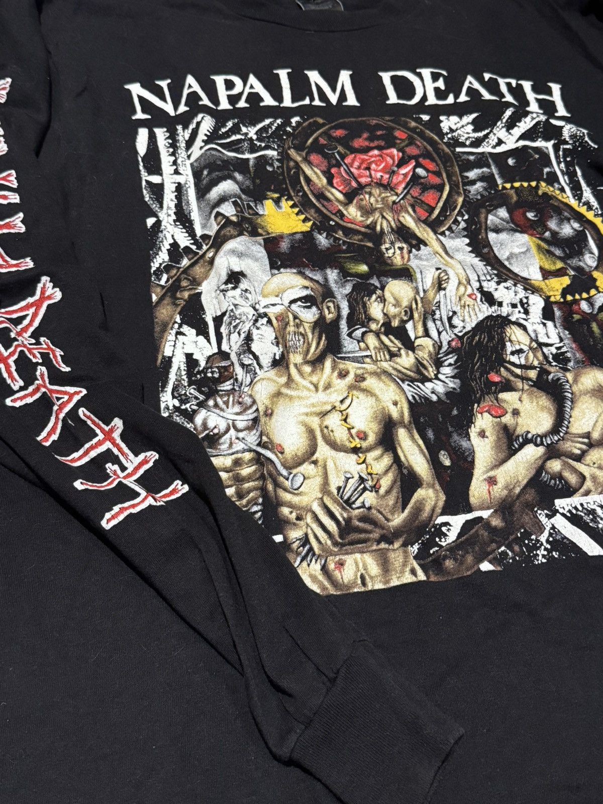 Other Napalm Death Campaign For Musical Destruction Tour 1992 tee Size US XL / EU 56 / 4 - 4 Thumbnail
