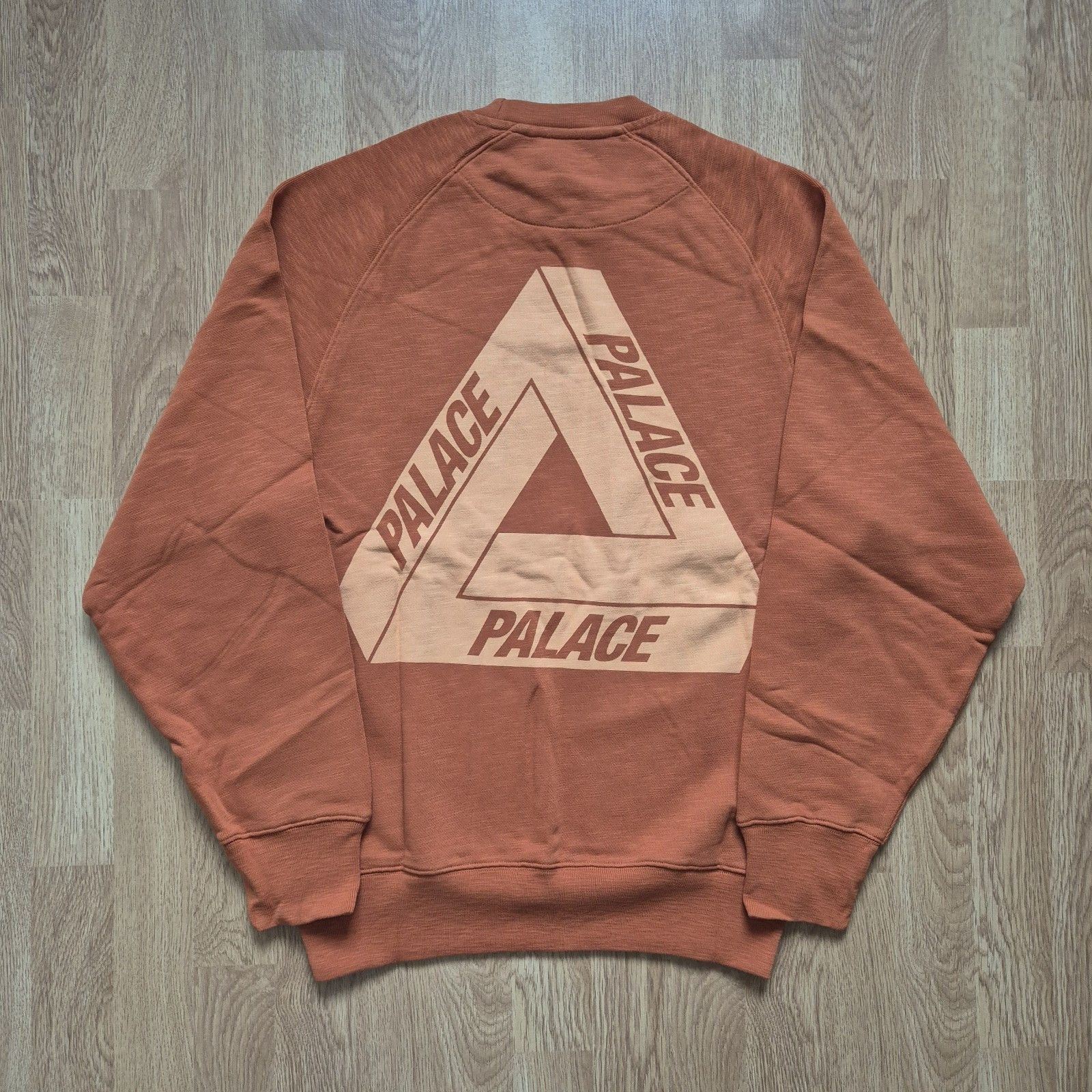 Palace Palace Tri-Ferg Slub Crew Small Rust Brand New FW22 Size US S / EU 44-46 / 1 - 2 Thumbnail