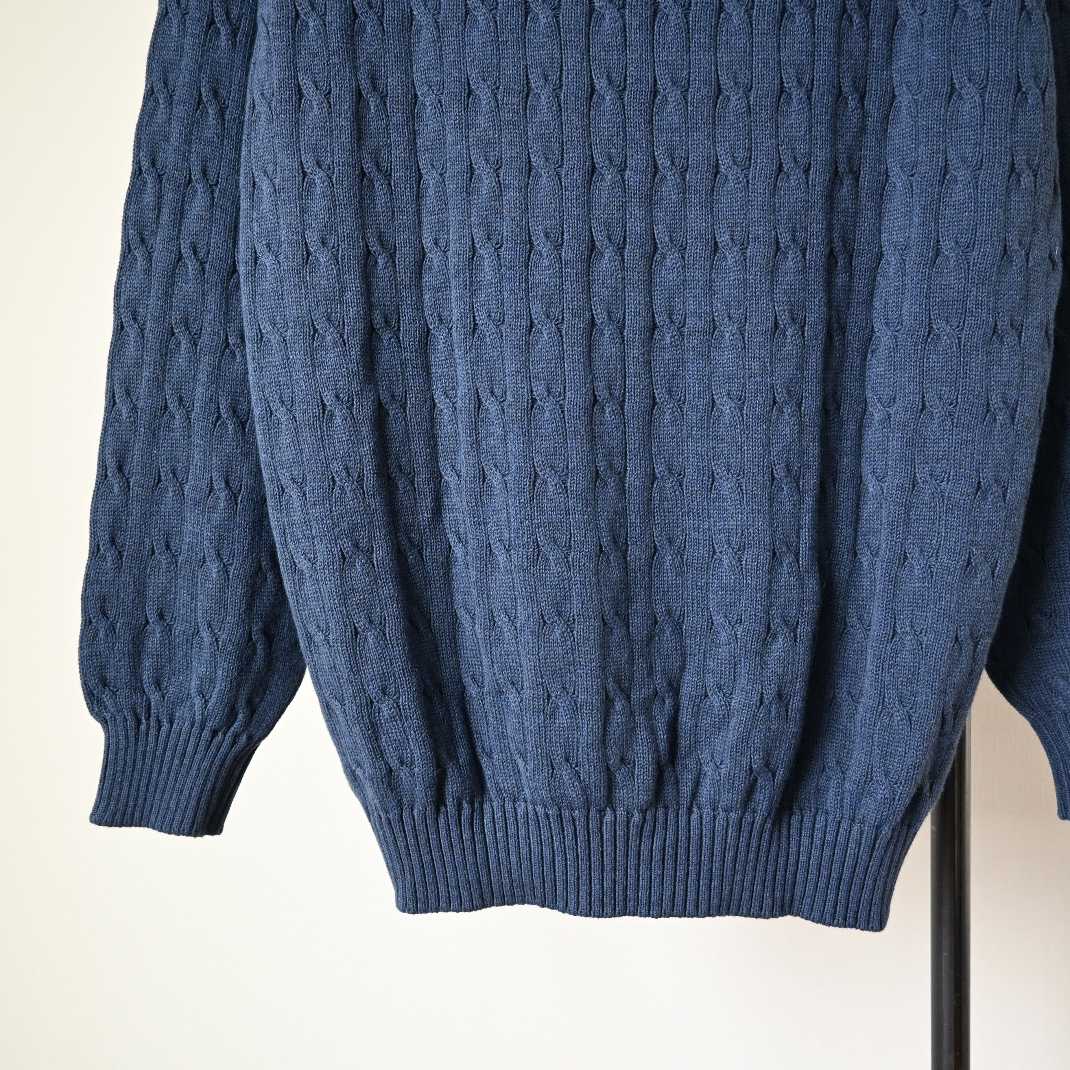 Vintage DEADSTOCK, vintage 1990s Peter Scott zip-up cotton sweater Size US M / EU 48-50 / 2 - 4 Thumbnail