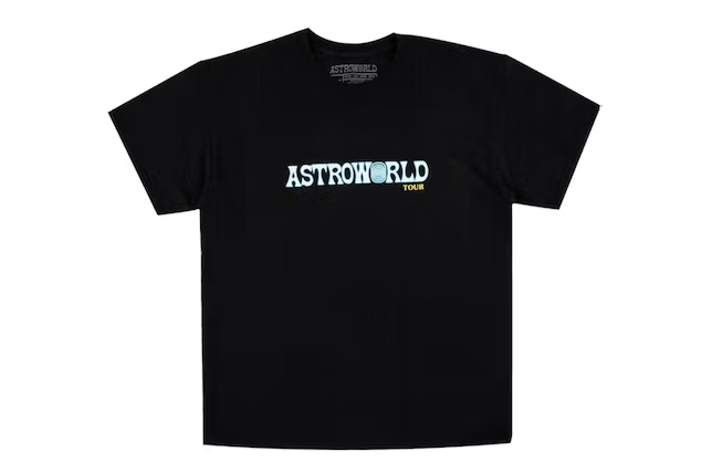 image of Travis Scott Astroworld Tour Tee Black, Men's (Size XL)