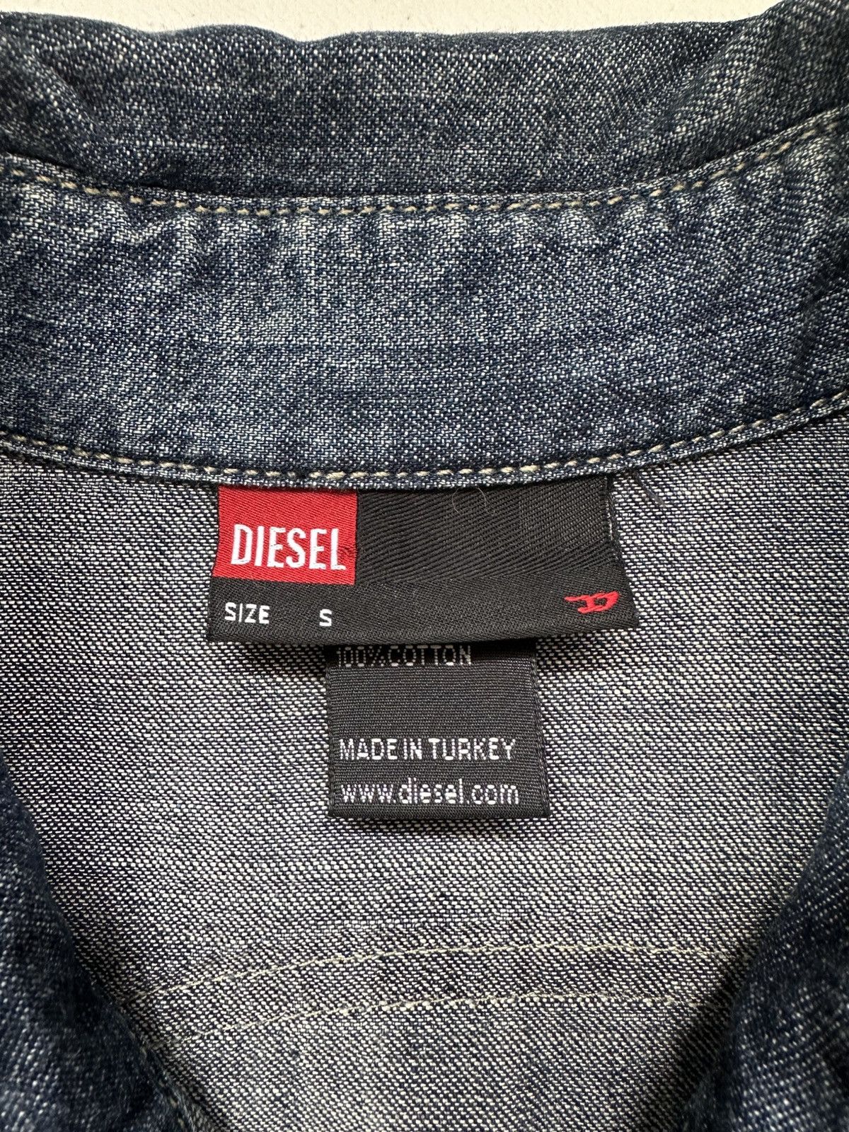 Diesel Vintage Y2k Diesel Denim Western Shirt Size US S / EU 44-46 / 1 - 9 Thumbnail