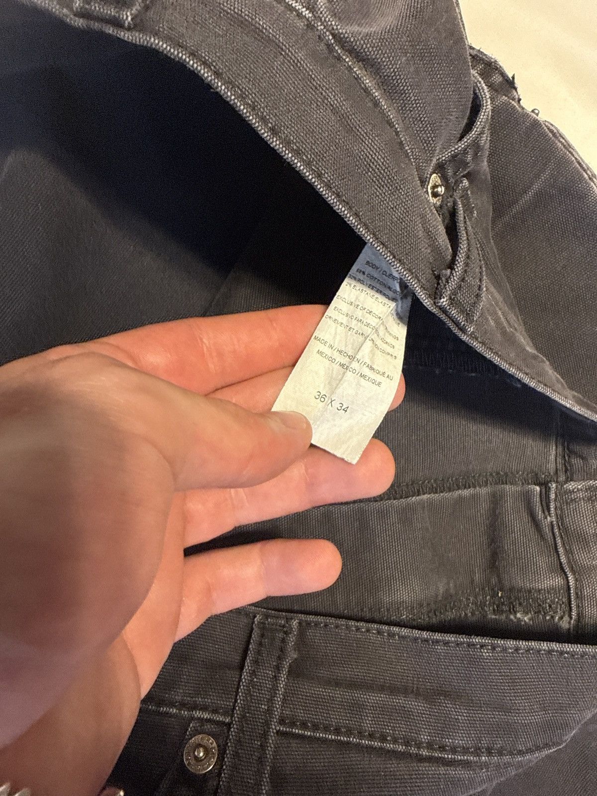 Dickies Vintage Dickies Black Faded Carpenter Work Pants Size US 36 / EU 52 - 2 Thumbnail