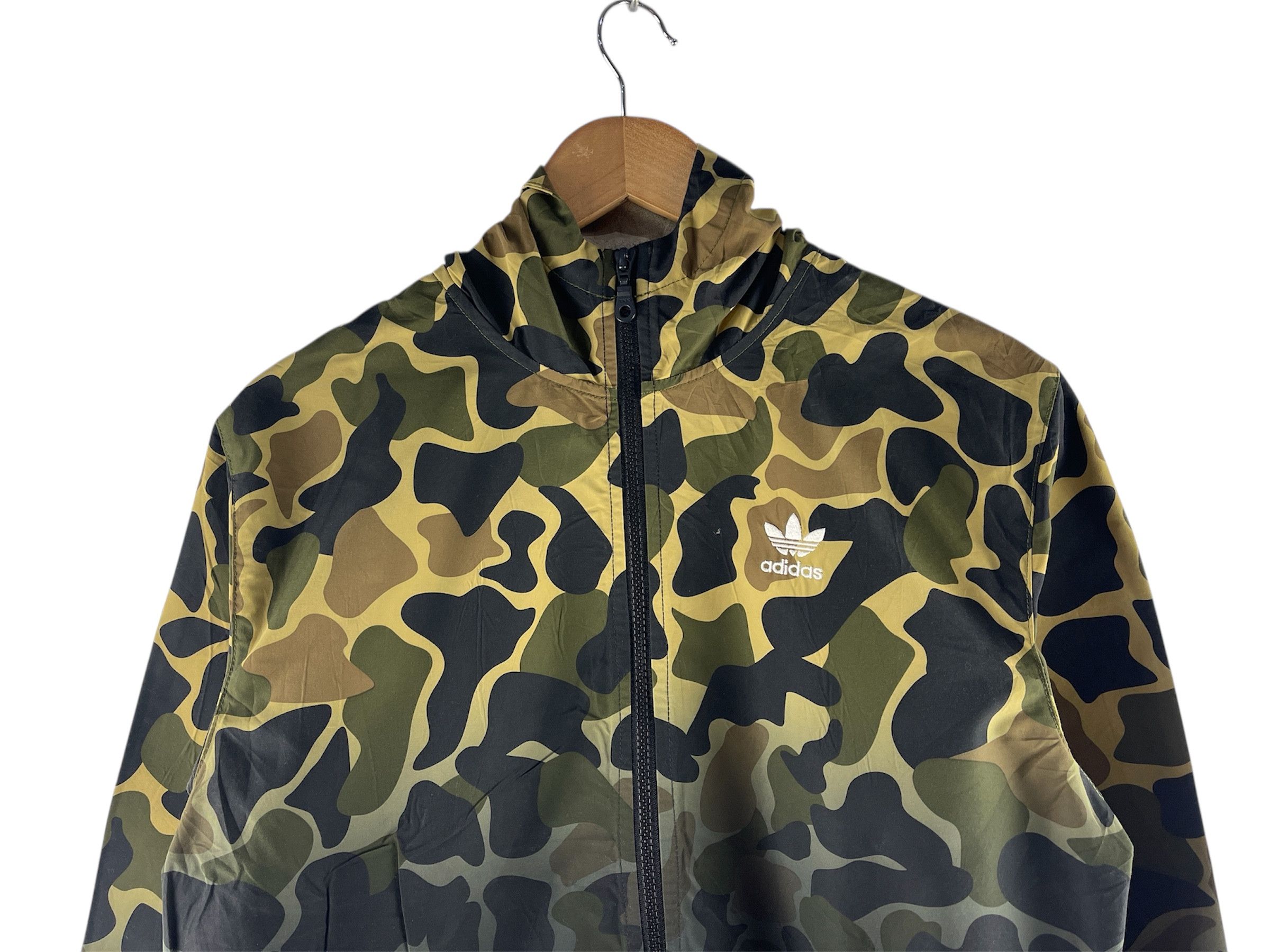 Adidas Adidas Camouflage Hooded Windbreaker Jacket Size US M / EU 48-50 / 2 - 8 Thumbnail