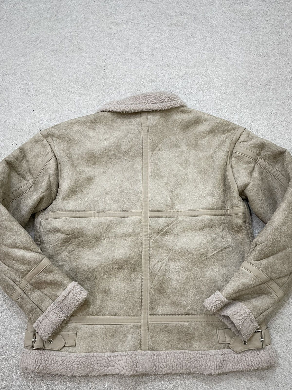 14th Addiction 2000s Japanese Beige Fur Collar Jacket Bondage LGB Japan Y2K Size US M / EU 48-50 / 2 - 7 Thumbnail