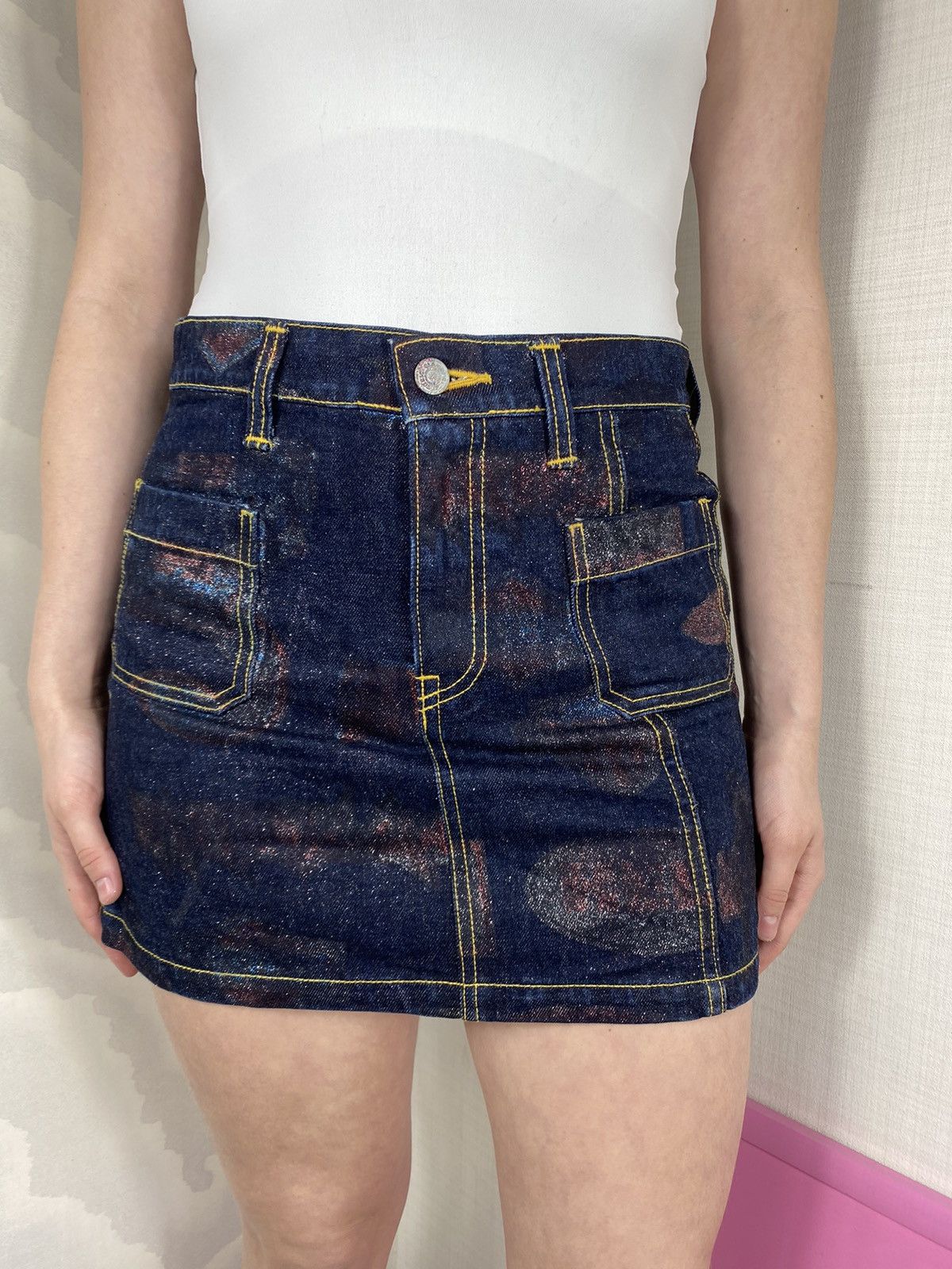 image of Hysteric Glamour Jeans Skirt in Denim, Women's (Size 27)