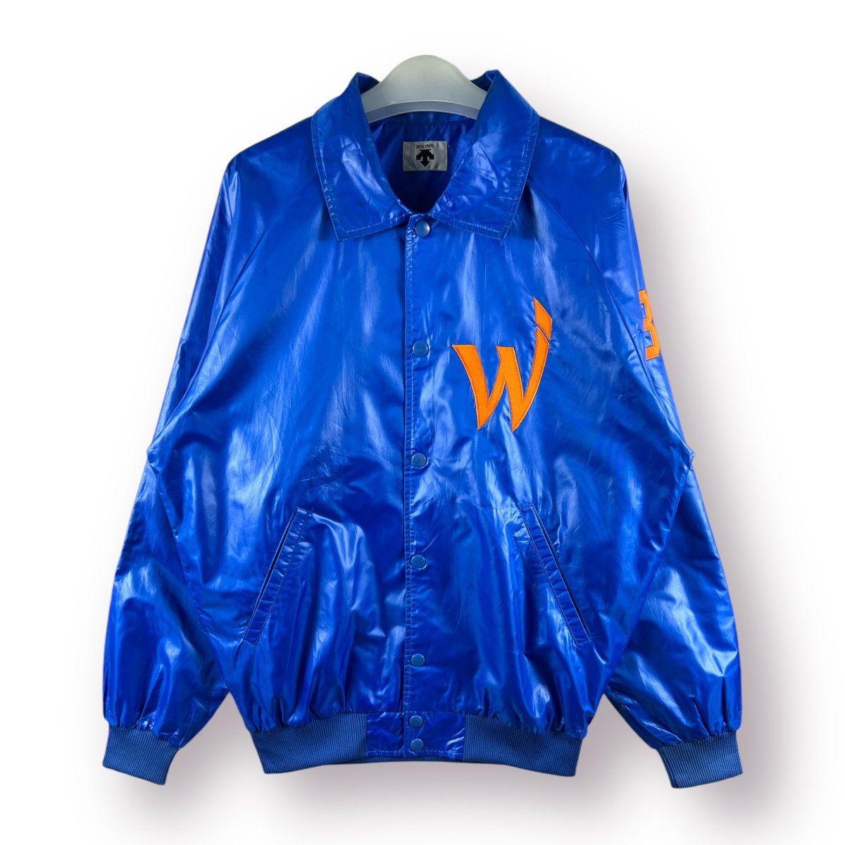 Descente 🔥 "WINGS" BASEBALL TEAM NYLON VARSITY JACKET - L Size US M / EU 48-50 / 2 - 1 Thumbnail