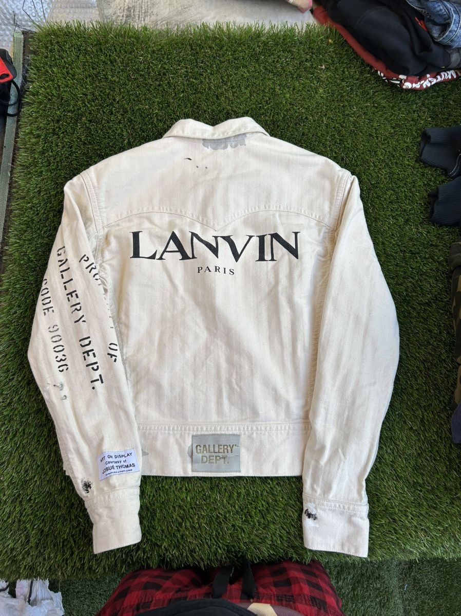 Gallery Dept. × Lanvin Lanvin x Gallery Dept SS21 Paint Mark Denim Jacket Size US M / EU 48-50 / 2 - 2 Thumbnail
