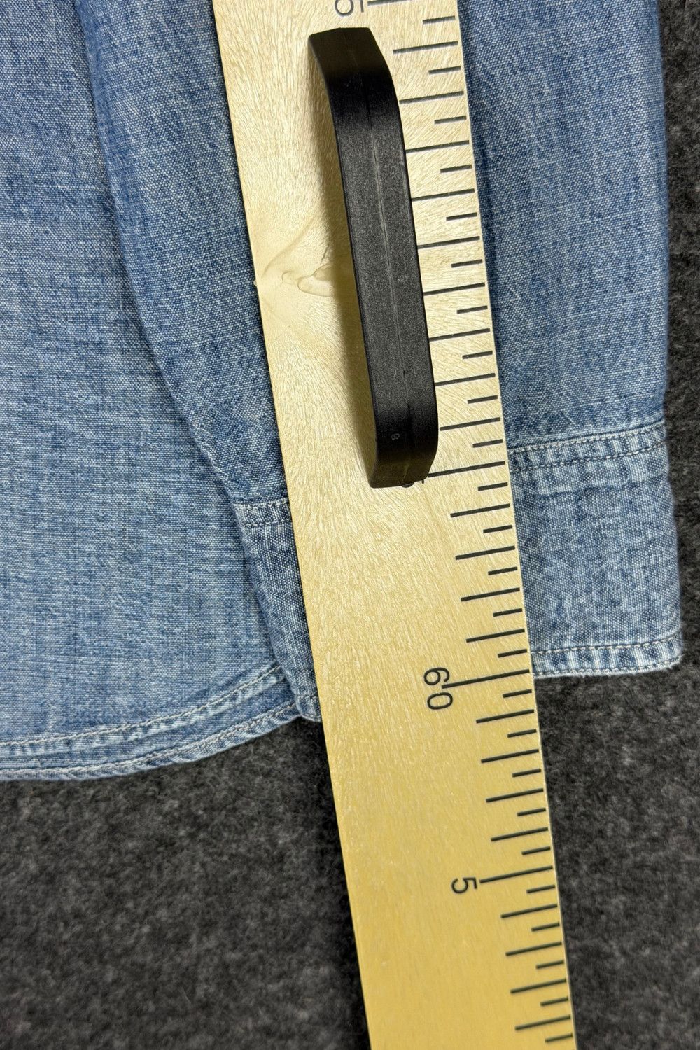RRL Ralph Lauren RRL Double RL Chambray Work Shirt Indigo Fade Ralph Lauren Size US XS / EU 42 / 0 - 20 Thumbnail