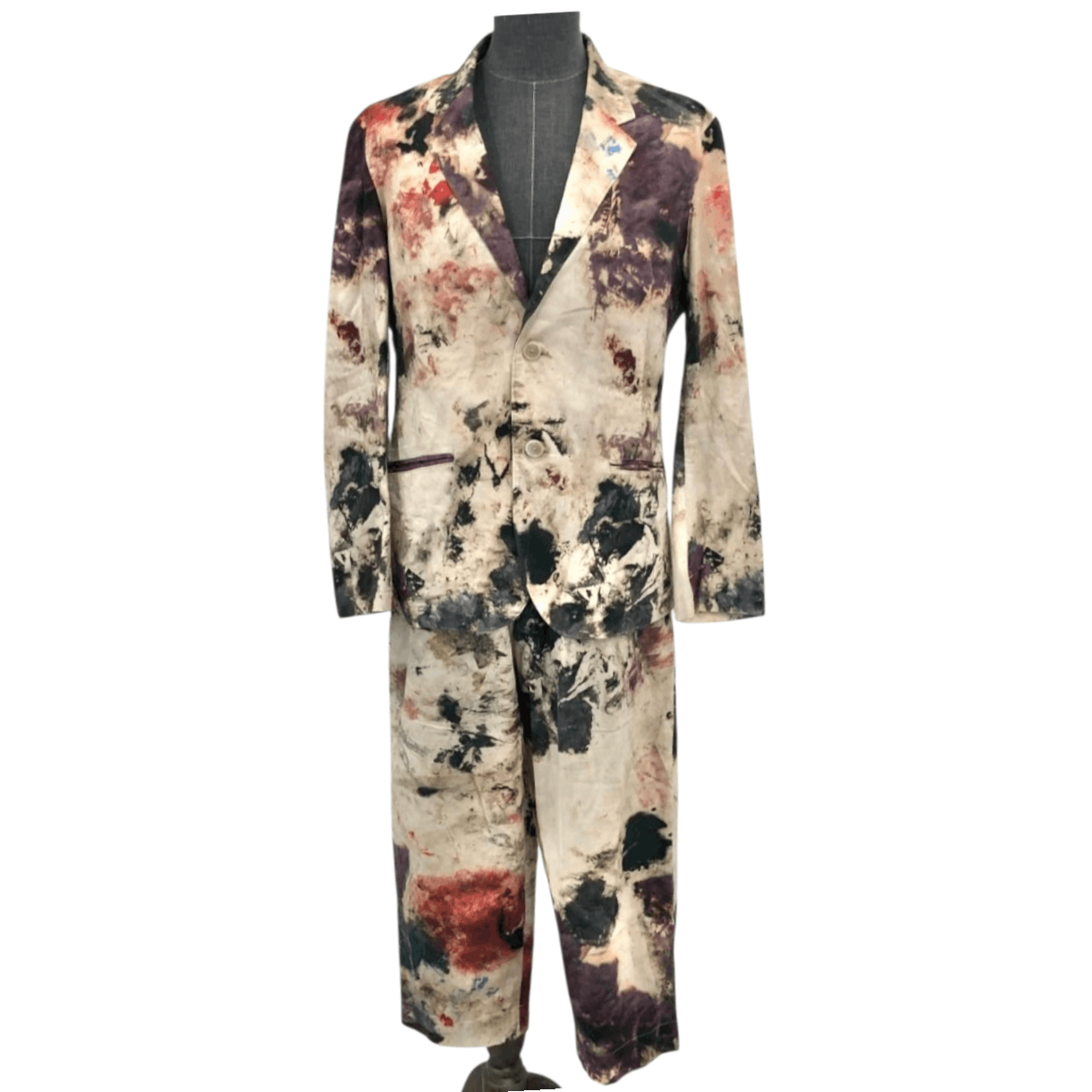 Yohji Yamamoto Yohji Yamamoto SS18 "Colorfully Highlights" Runway Suit Size 44R - 4 Thumbnail